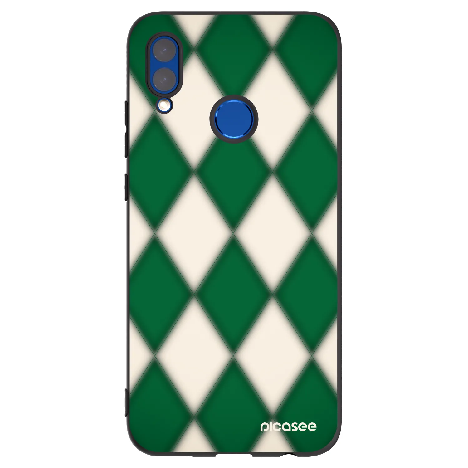 Picasee silikonski črni ovitek za Honor 10 Lite - Emerald Diamond