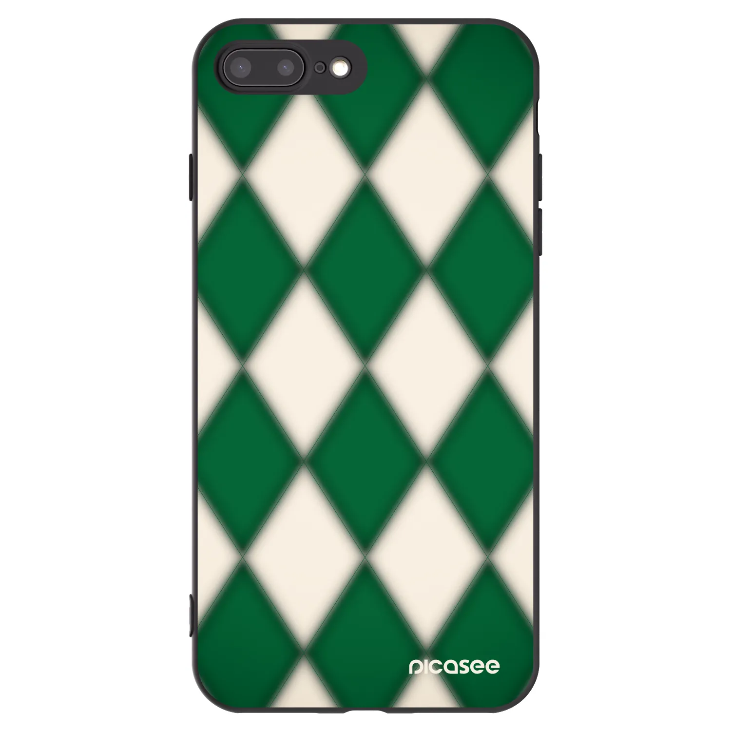 Picasee silikonski črni ovitek za Apple iPhone 8 Plus - Emerald Diamond