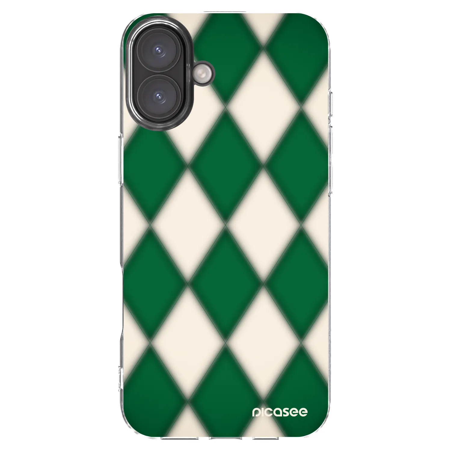 Picasee silikonski prozorni ovitek za Apple iPhone 16 Plus - Emerald Diamond