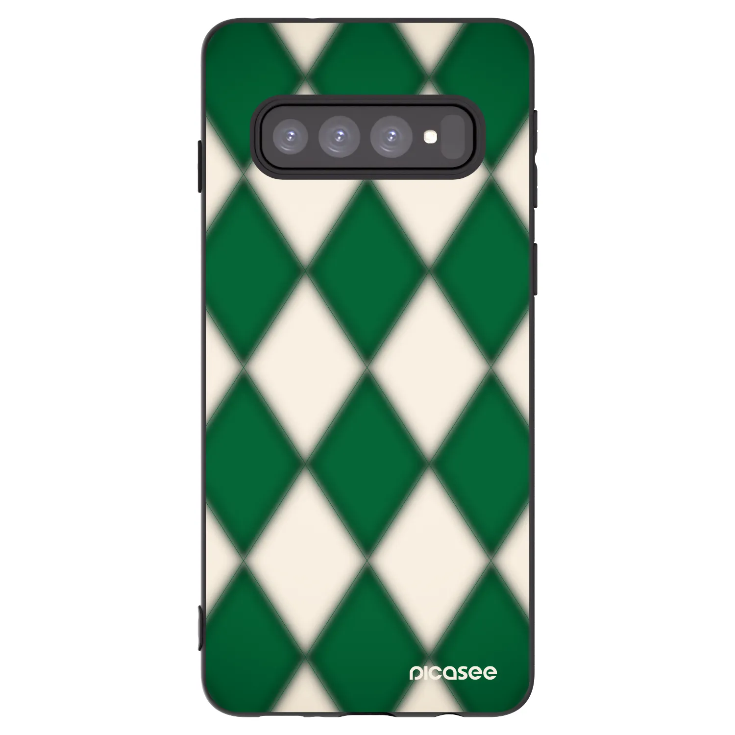 Picasee silikonski črni ovitek za Samsung Galaxy S10 G973 - Emerald Diamond