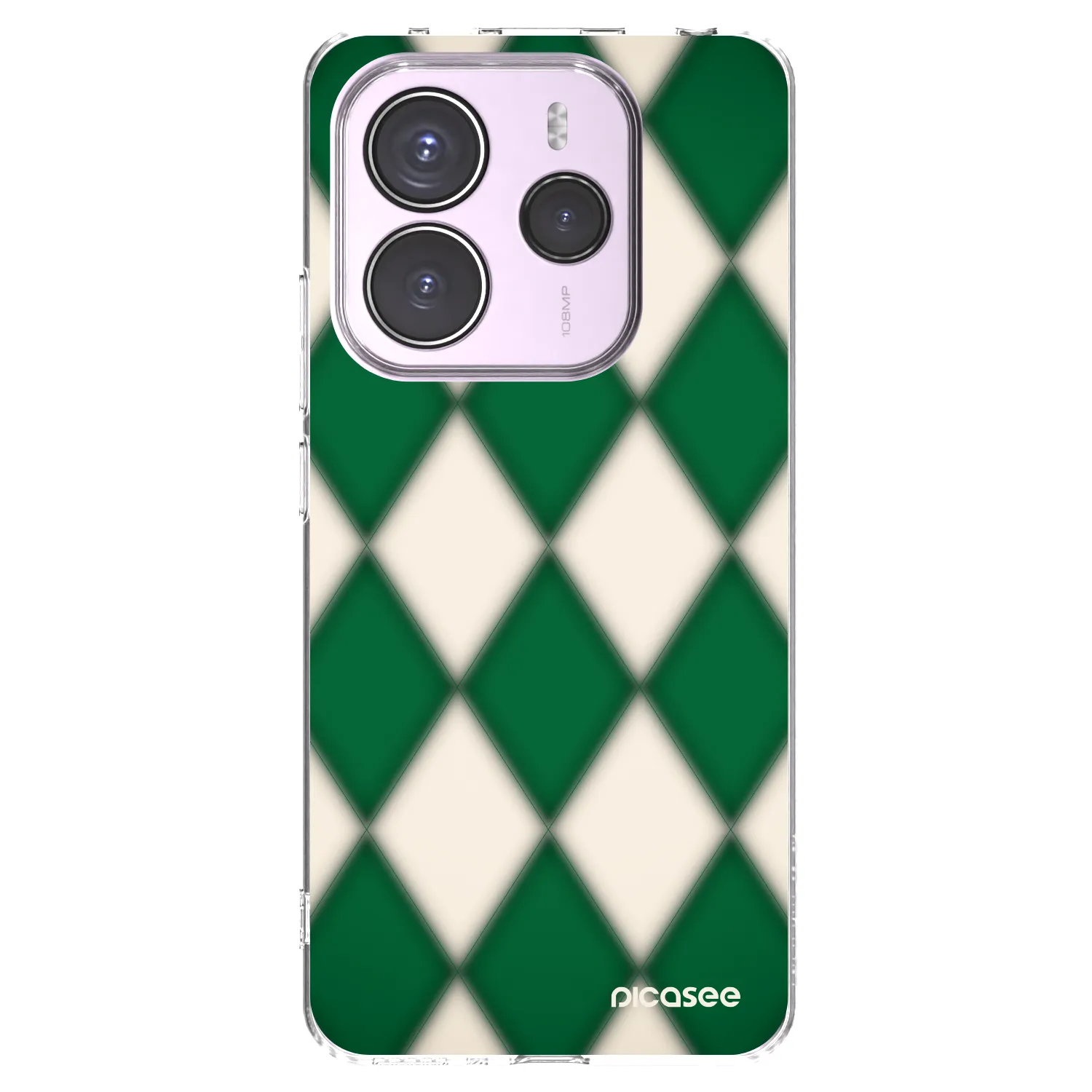 Picasee silikonski prozorni ovitek za Xiaomi Redmi Note 14 5G - Emerald Diamond