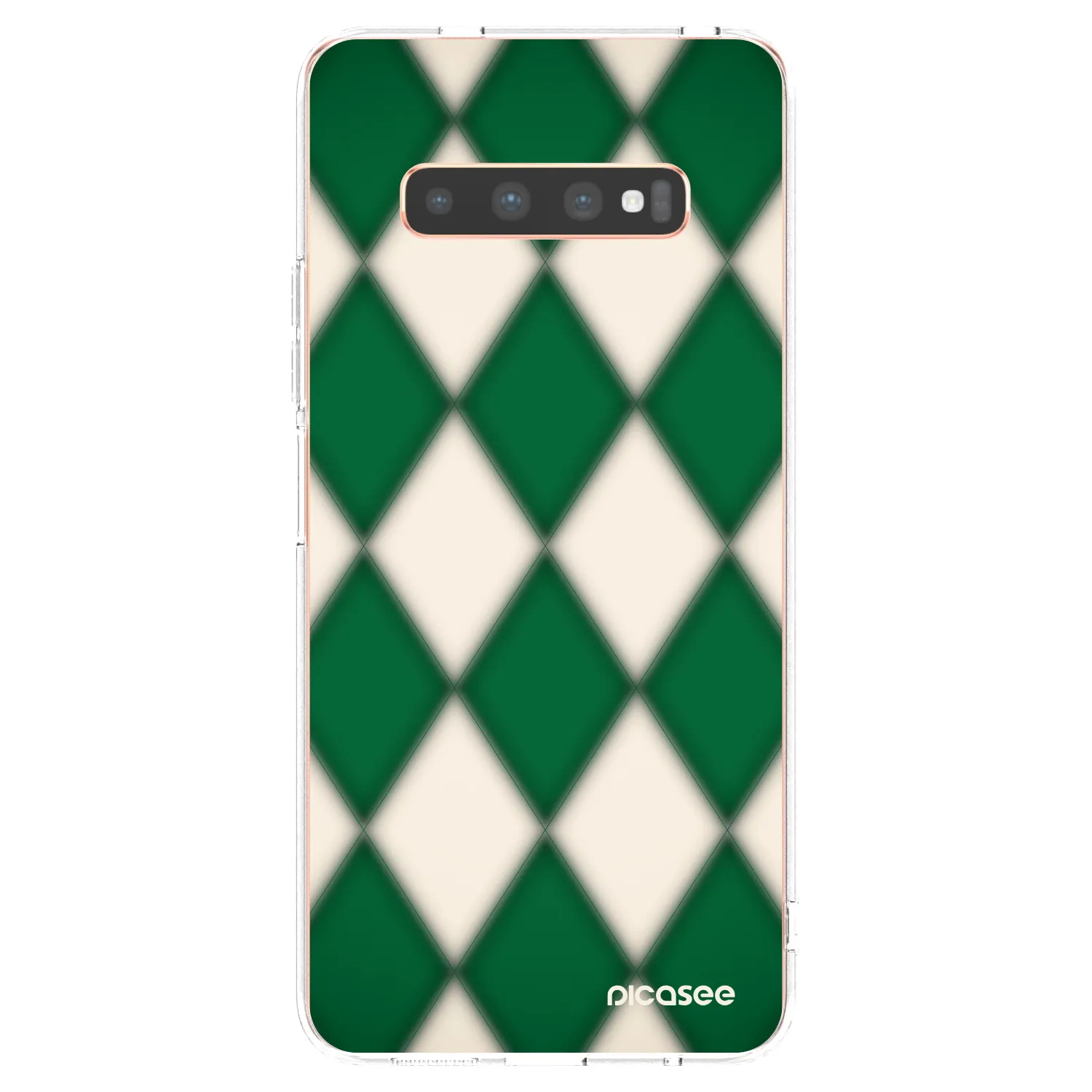 Picasee silikonski prozorni ovitek za Samsung Galaxy S10 Plus G975 - Emerald Diamond