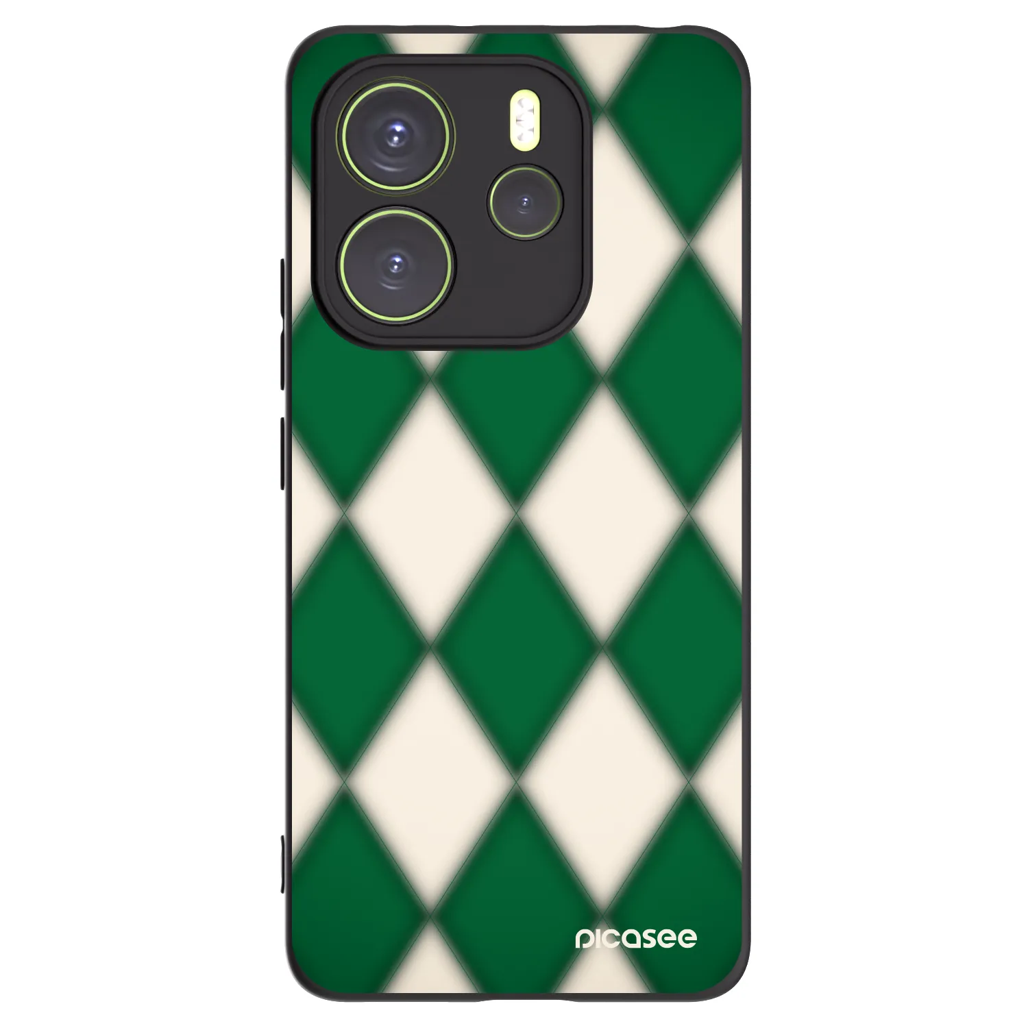 Picasee silikonski črni ovitek za Xiaomi Redmi Note 14 4G - Emerald Diamond