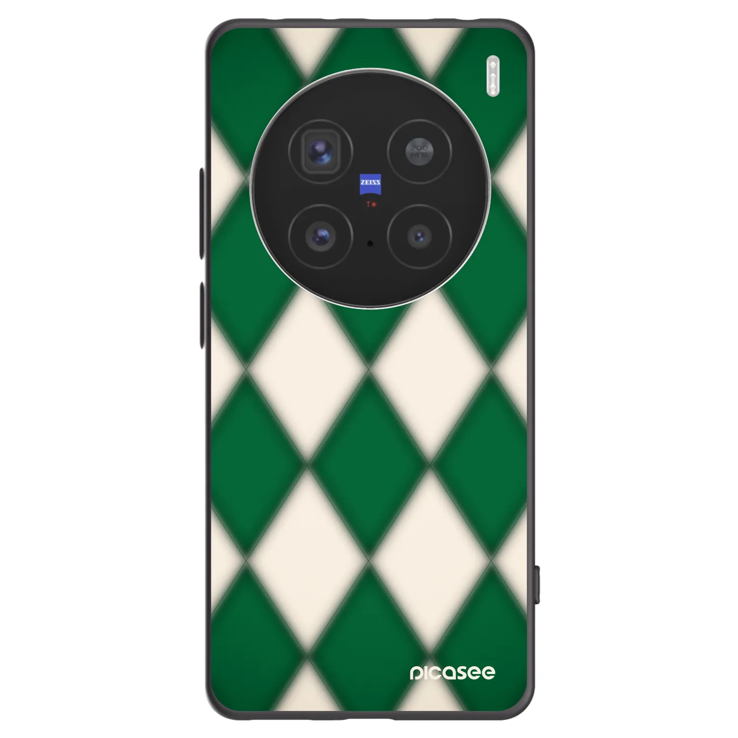 Picasee silikonski črni ovitek za Vivo X200 Pro - Emerald Diamond
