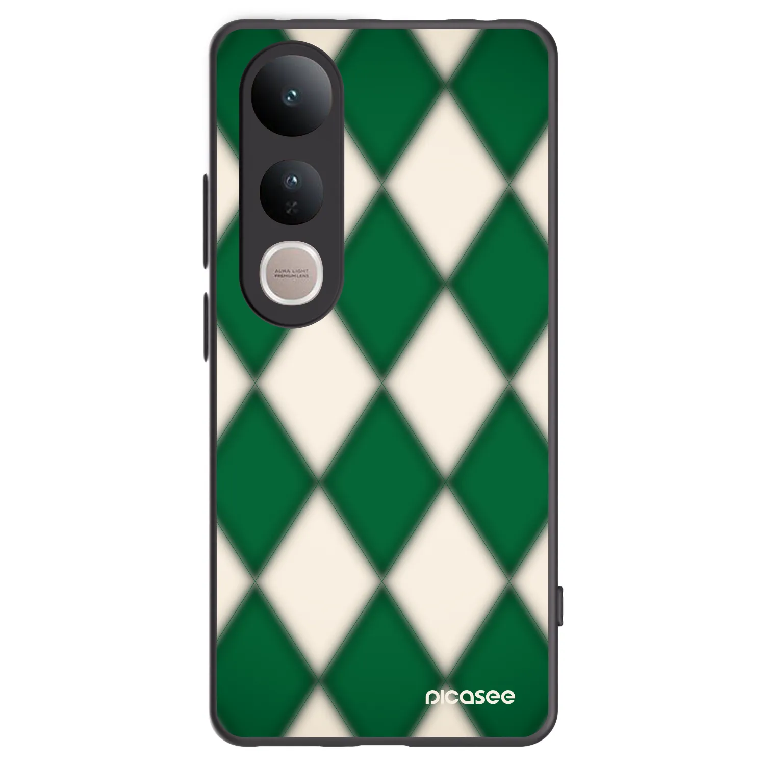Picasee silikonski črni ovitek za Vivo V50 Lite 5G - Emerald Diamond