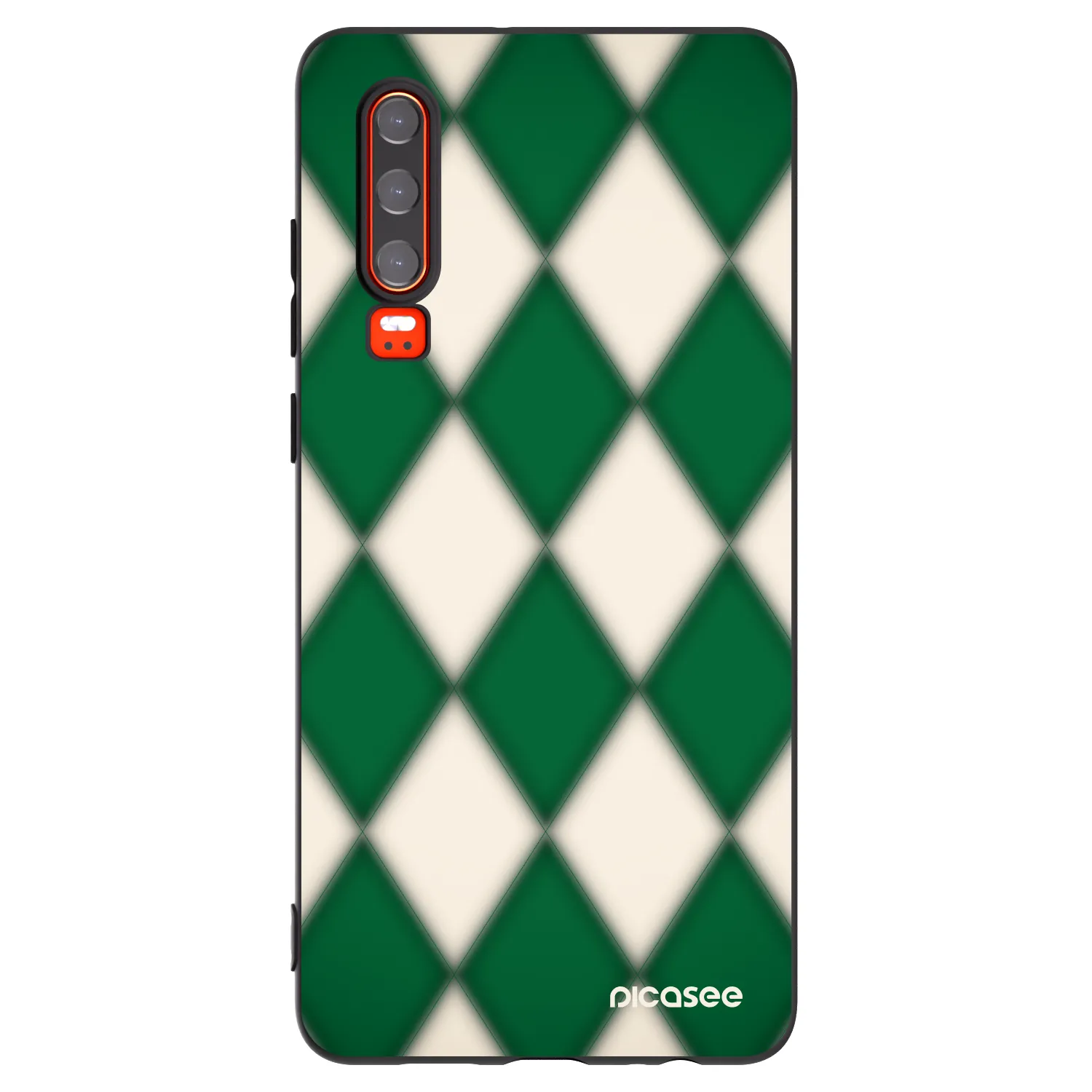 Picasee silikonski črni ovitek za Huawei P30 - Emerald Diamond