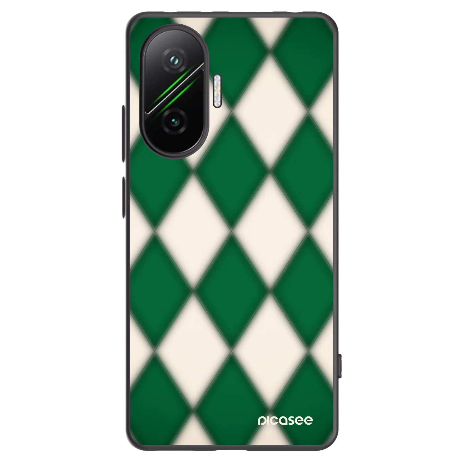 Picasee silikonski črni ovitek za Xiaomi Poco F7 5G - Emerald Diamond