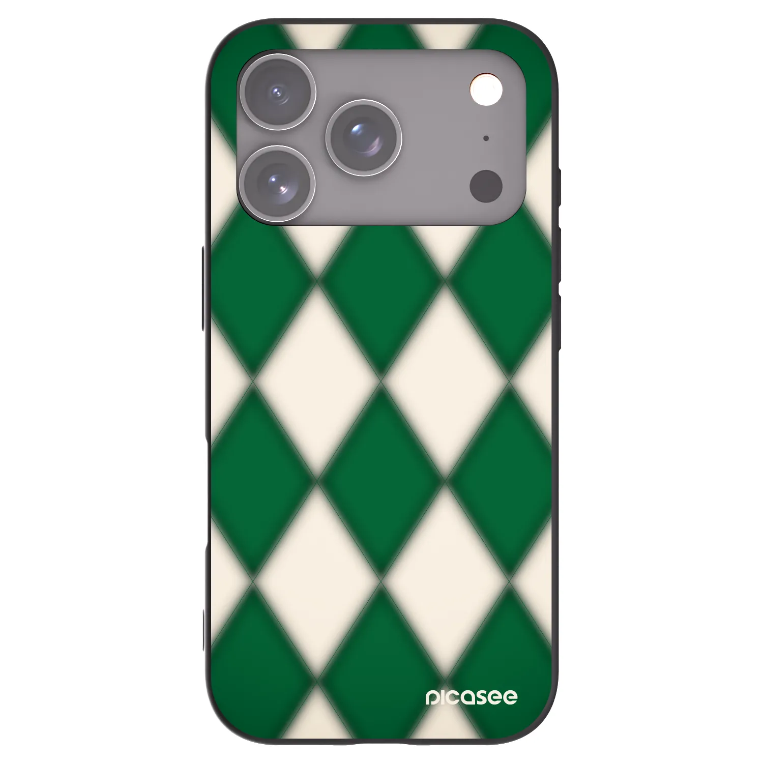 Picasee silikonski črni ovitek za Apple iPhone 17 Pro - Emerald Diamond