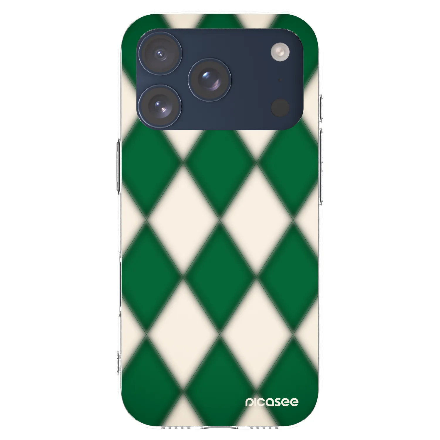Picasee silikonski prozorni ovitek za Apple iPhone 17 Pro - Emerald Diamond