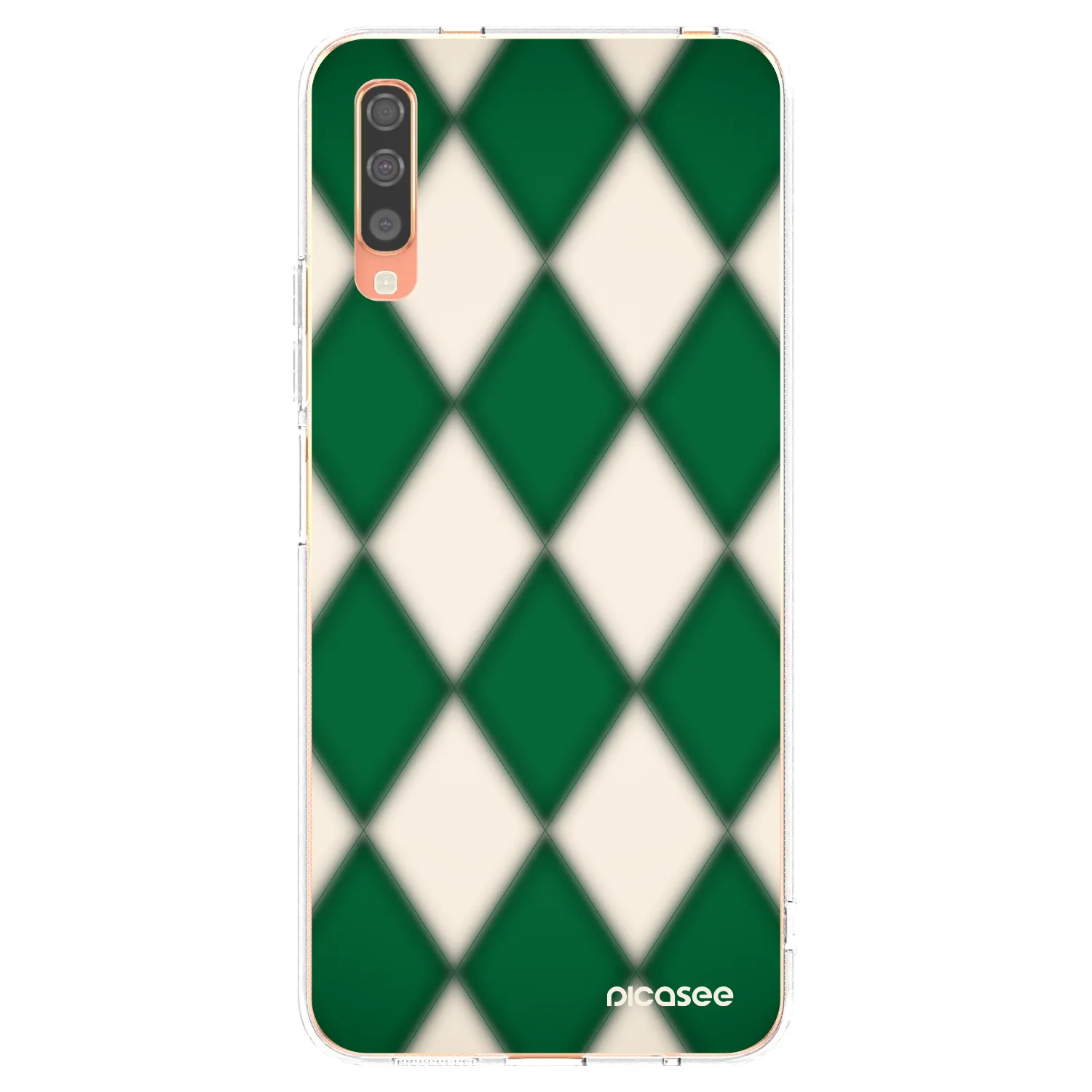 Picasee silikonski prozorni ovitek za Samsung Galaxy A70 A705F - Emerald Diamond
