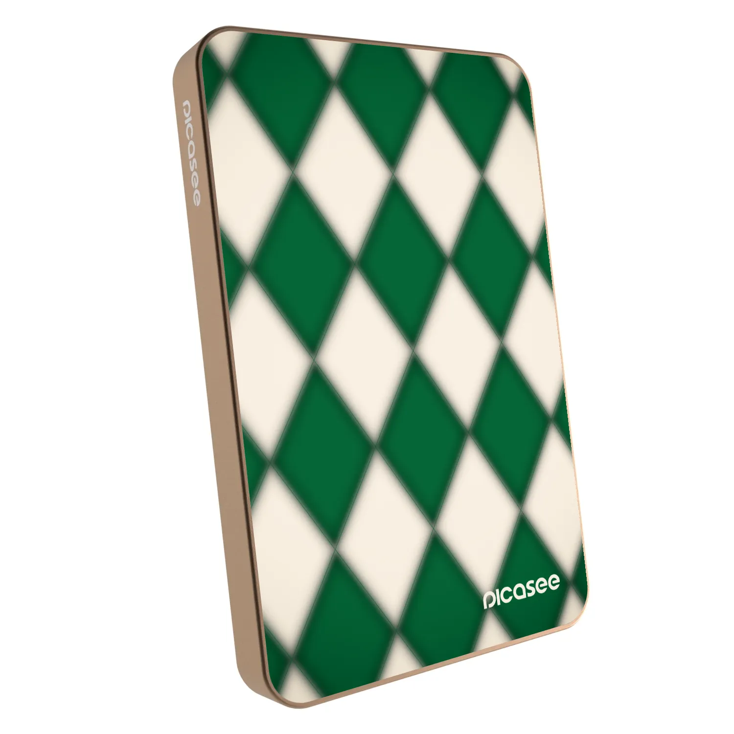 Picasee Prenosna baterija z MagSafe 5 000 mAh Zlati - Emerald Diamond