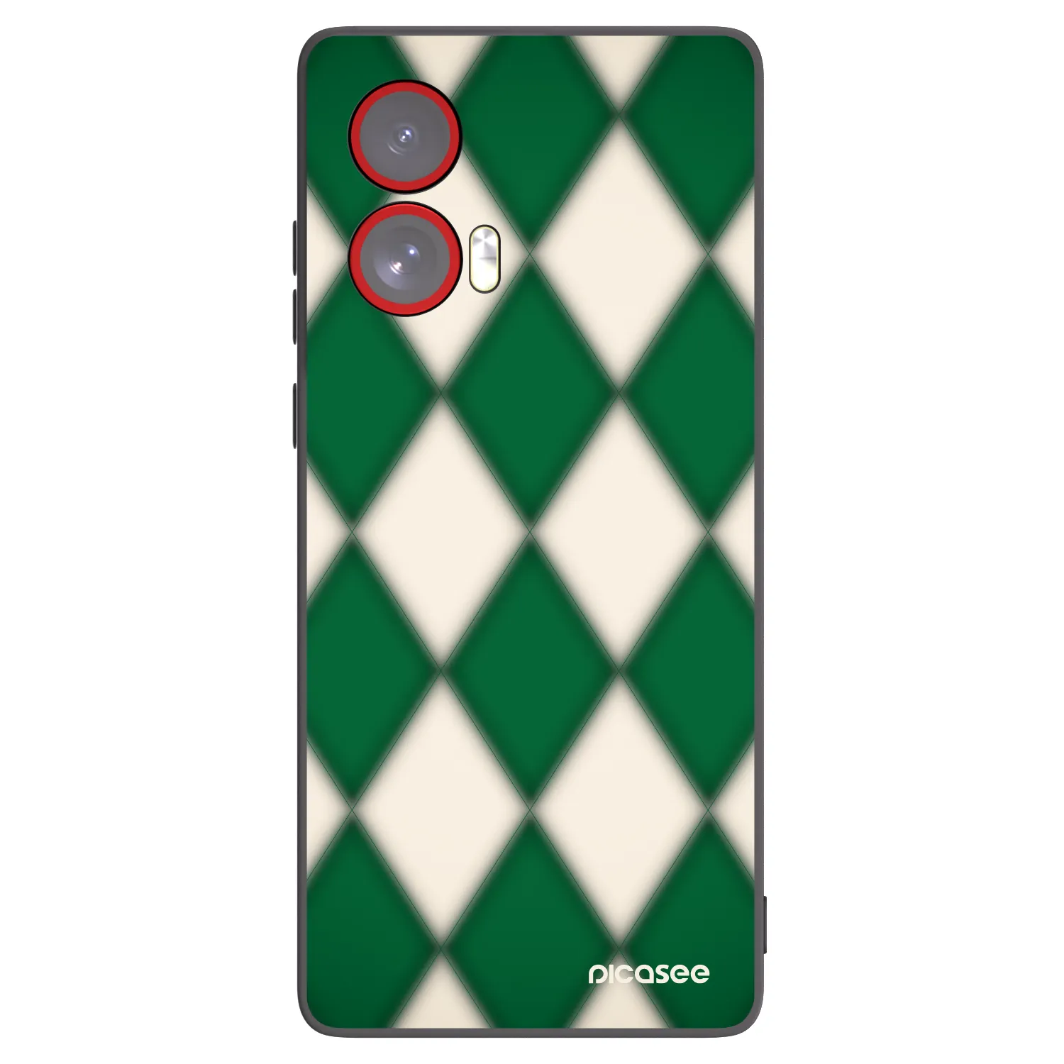 Picasee silikonski črni ovitek za Motorola Edge 50 Fusion - Emerald Diamond