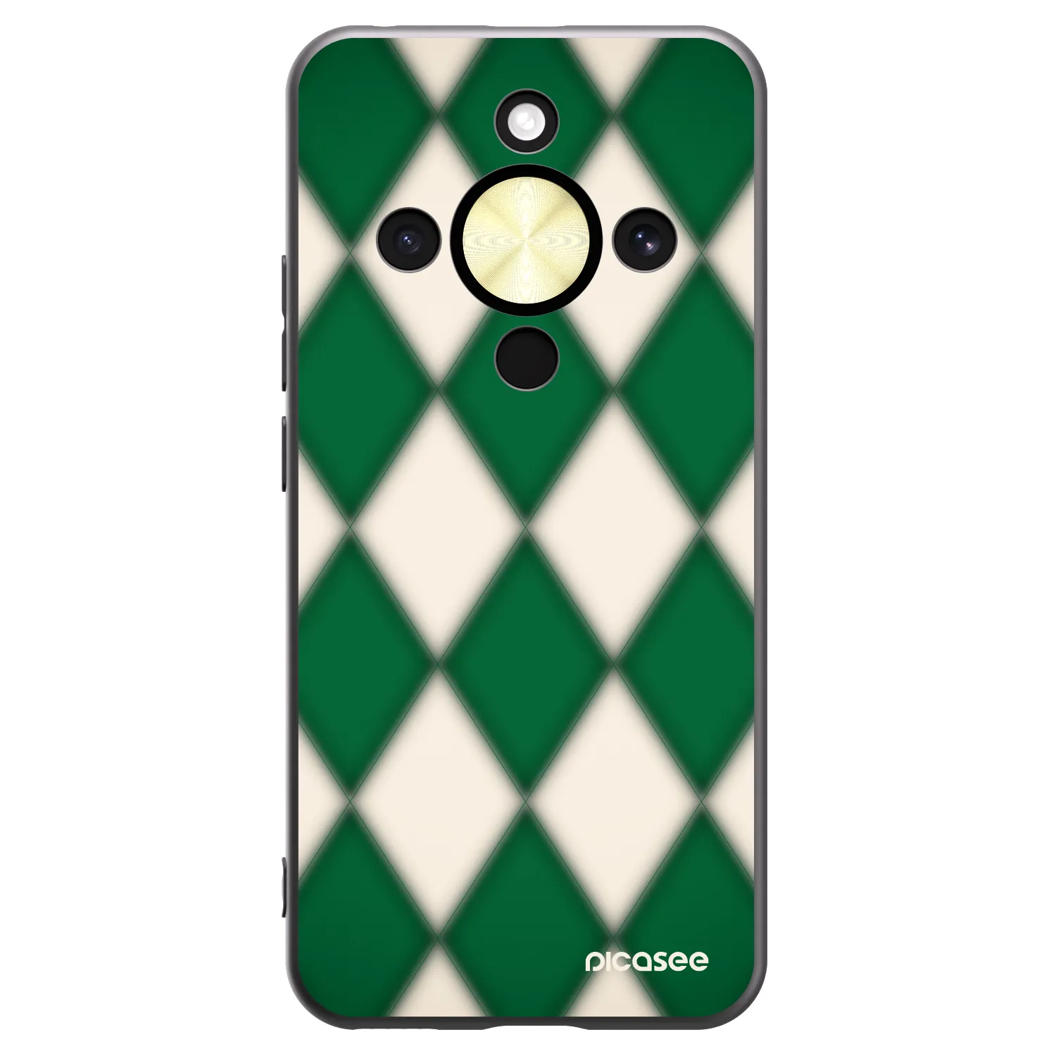 Picasee silikonski črni ovitek za Honor Magic8 Lite 5G - Emerald Diamond