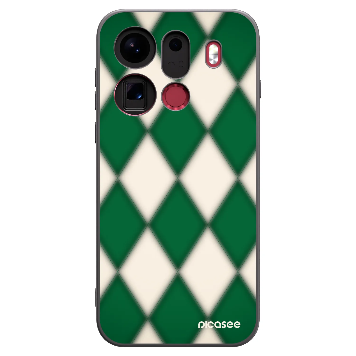 Picasee silikonski črni ovitek za OPPO Find X9 Pro - Emerald Diamond