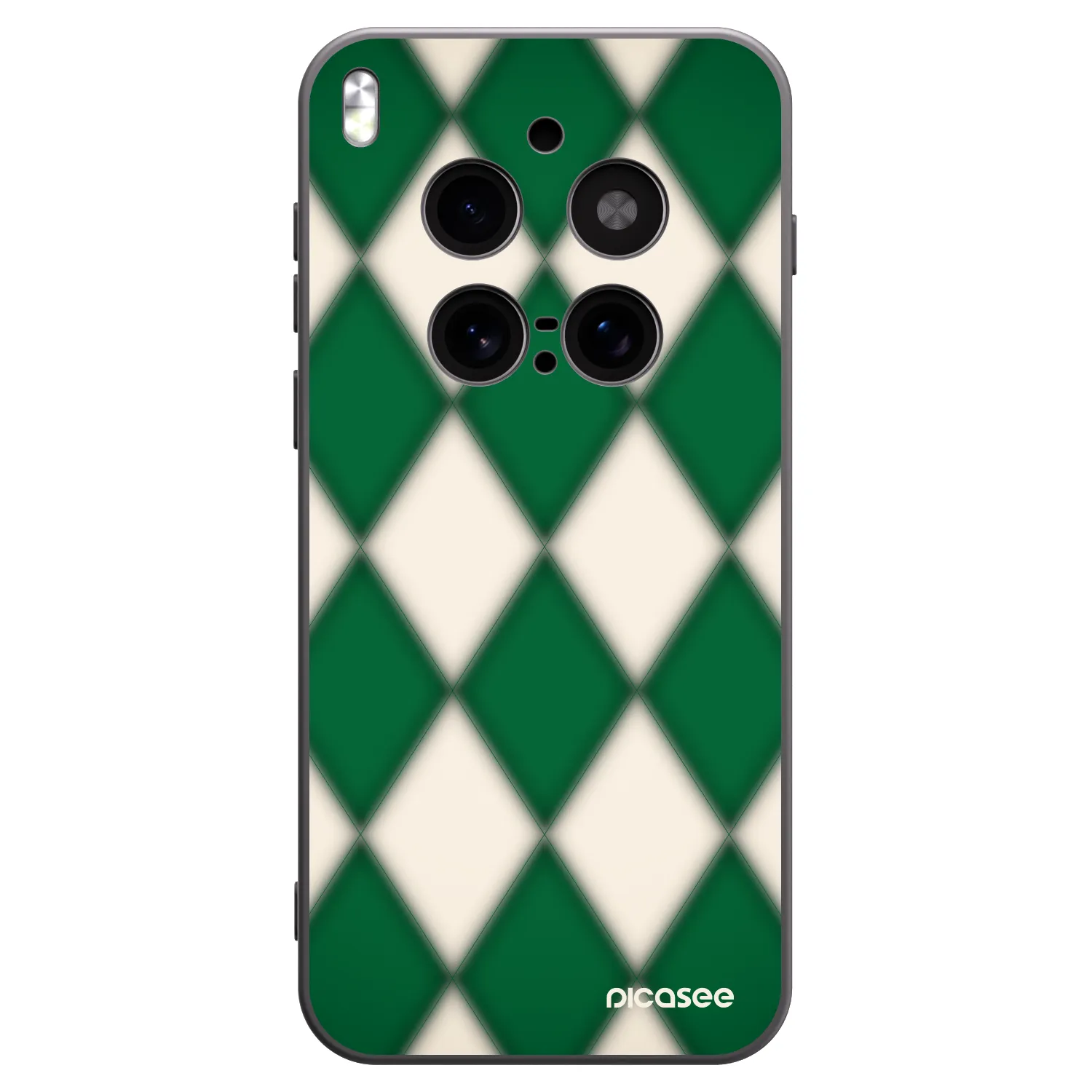 Picasee silikonski črni ovitek za Vivo X300 Pro - Emerald Diamond