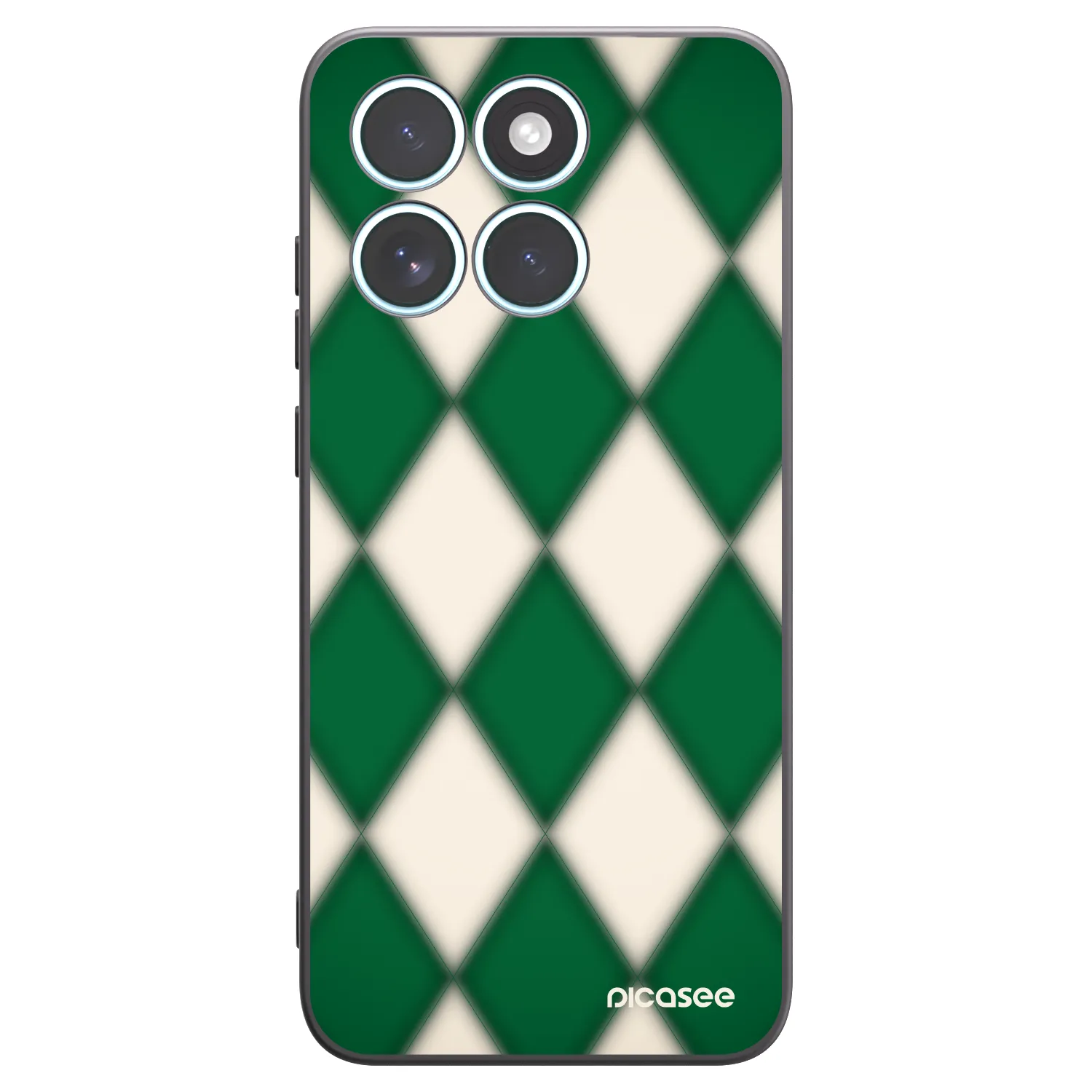 Picasee silikonski črni ovitek za Motorola Edge 70 Fusion - Emerald Diamond