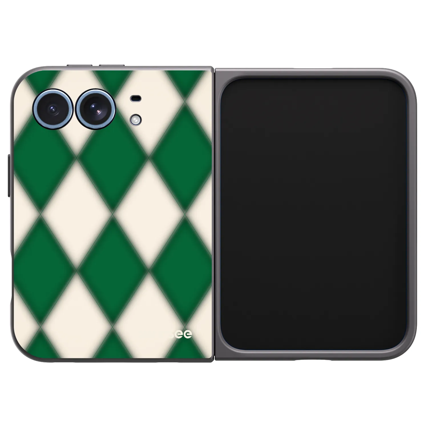 Picasee silikonski črni ovitek za Apple iPhone Duo - Emerald Diamond