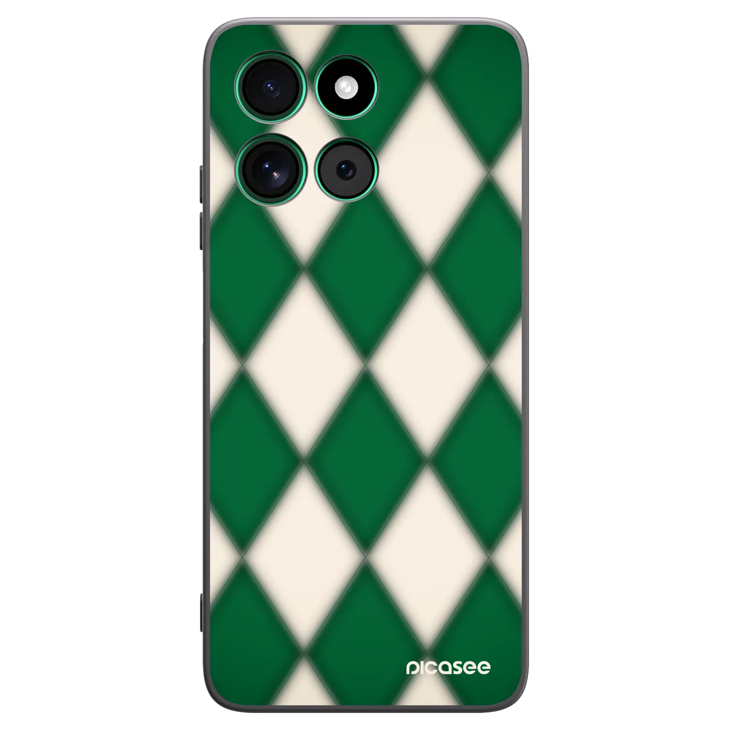 Picasee silikonski črni ovitek za Motorola Moto G57 Power - Emerald Diamond