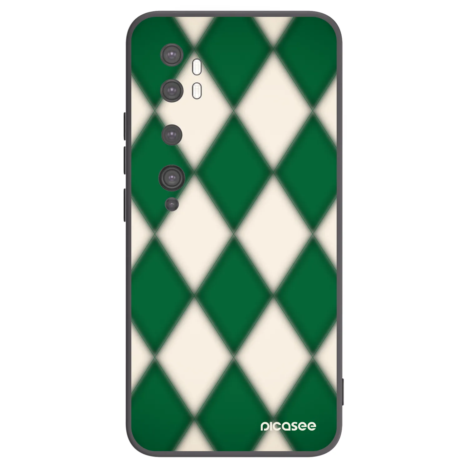 Picasee silikonski črni ovitek za Xiaomi Mi Note 10 (Pro) - Emerald Diamond