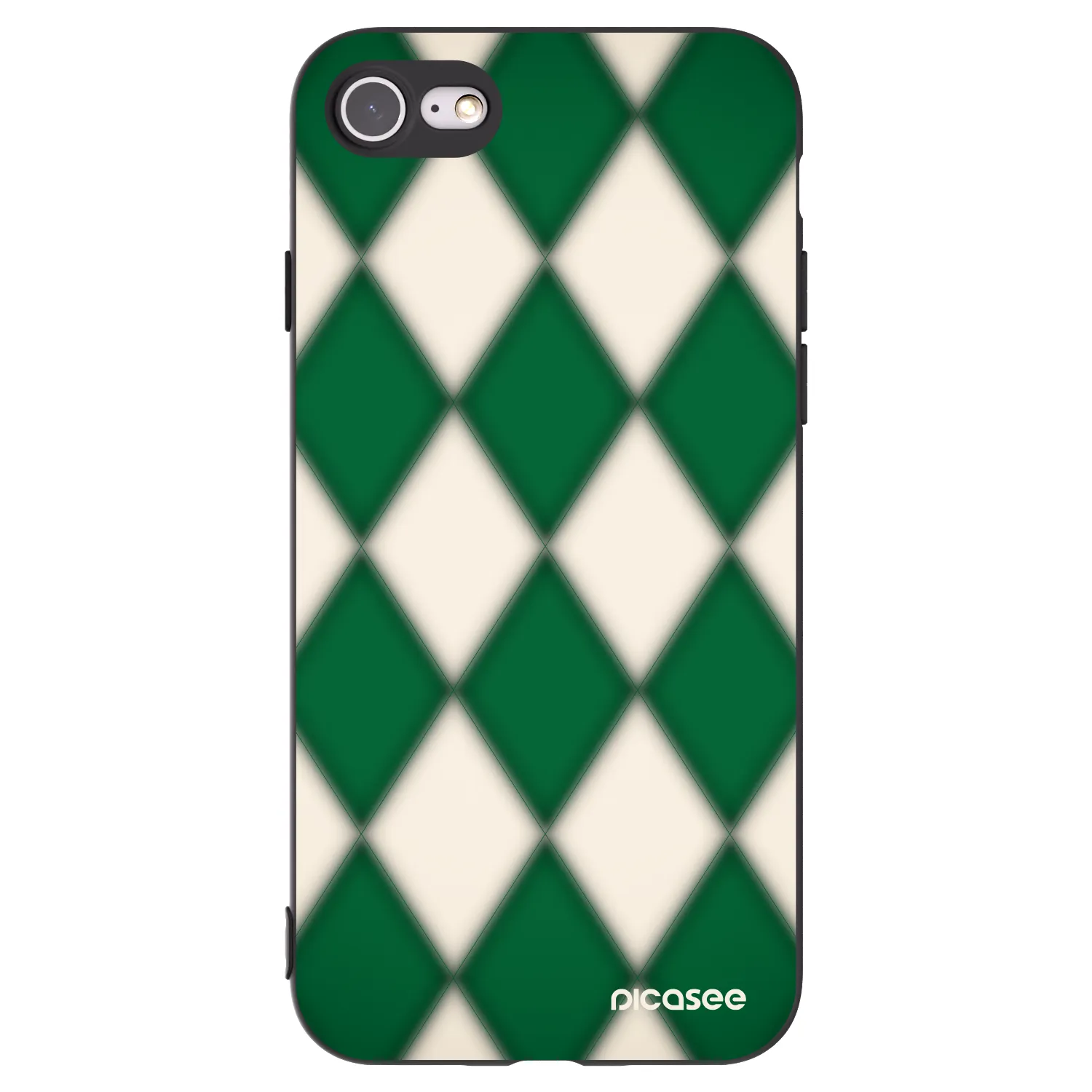Picasee silikonski črni ovitek za Apple iPhone SE 2020 - Emerald Diamond