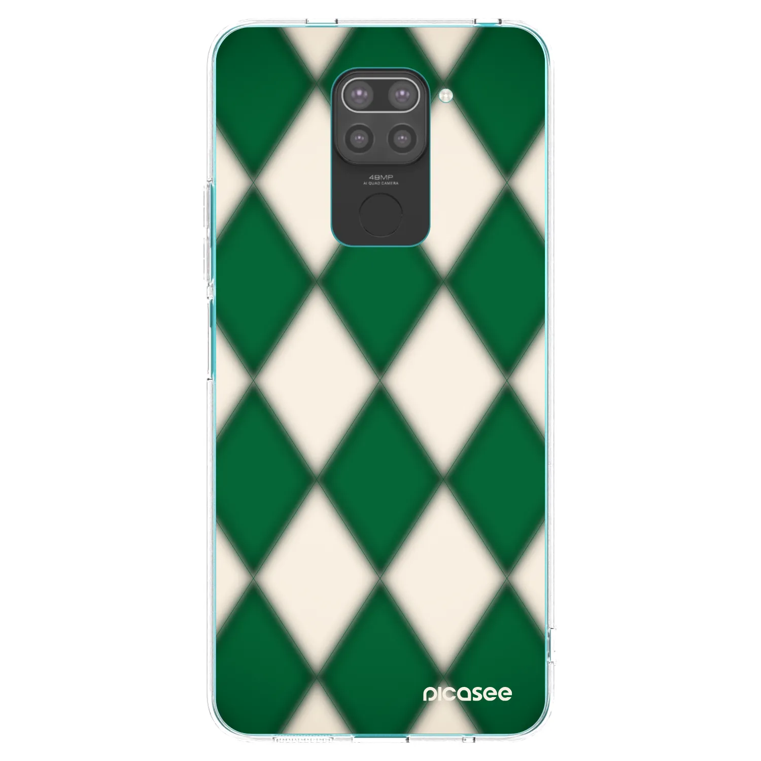 Picasee silikonski črni ovitek za Xiaomi Redmi Note 9 - Emerald Diamond