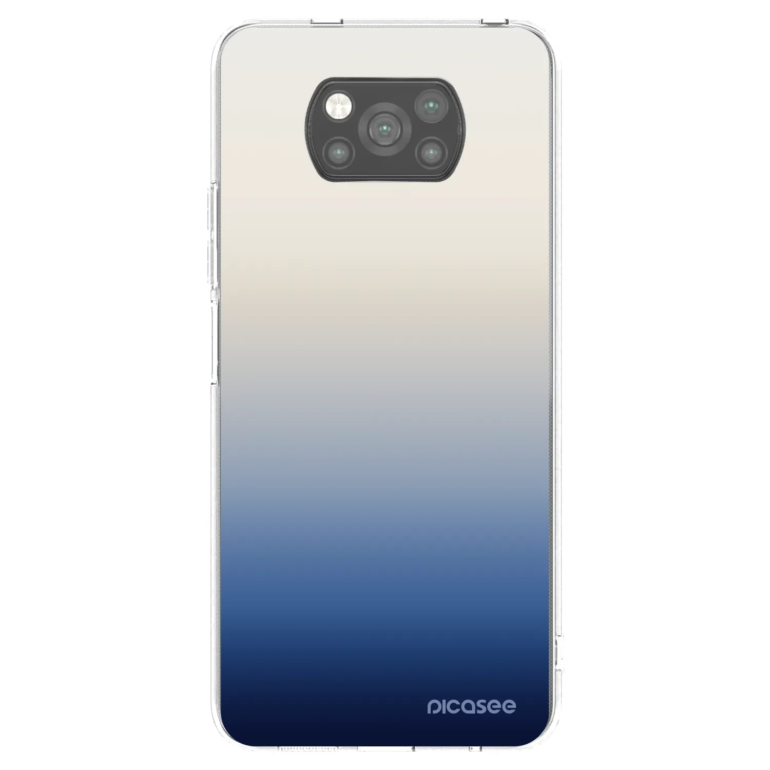 Picasee silikonski črni ovitek za Xiaomi Poco X3 - Gravity Fade