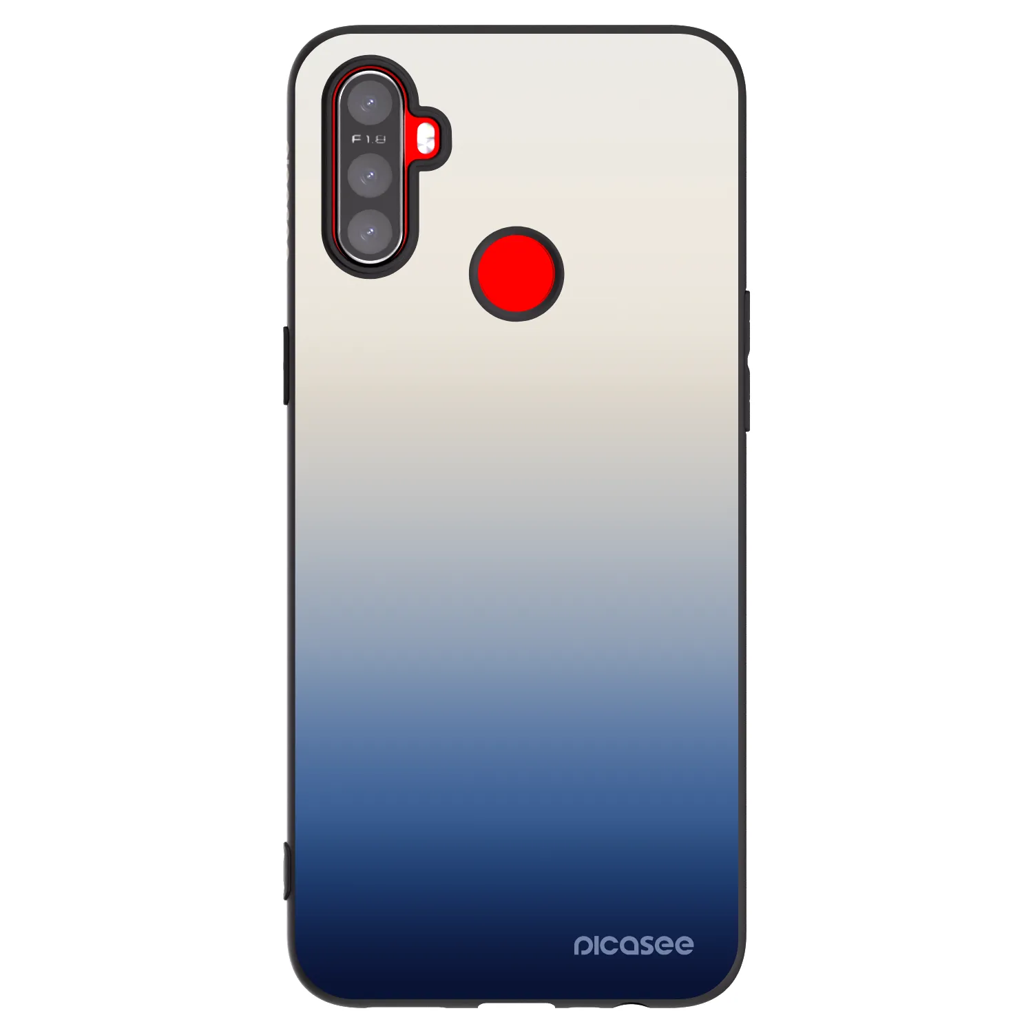 Picasee silikonski črni ovitek za Realme C3 - Gravity Fade