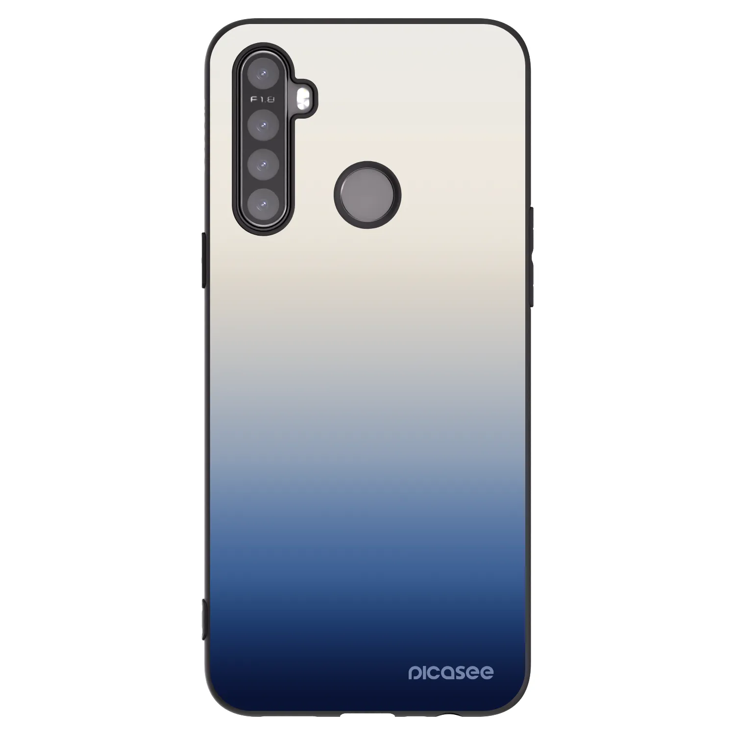 Picasee silikonski črni ovitek za Realme 6i - Gravity Fade