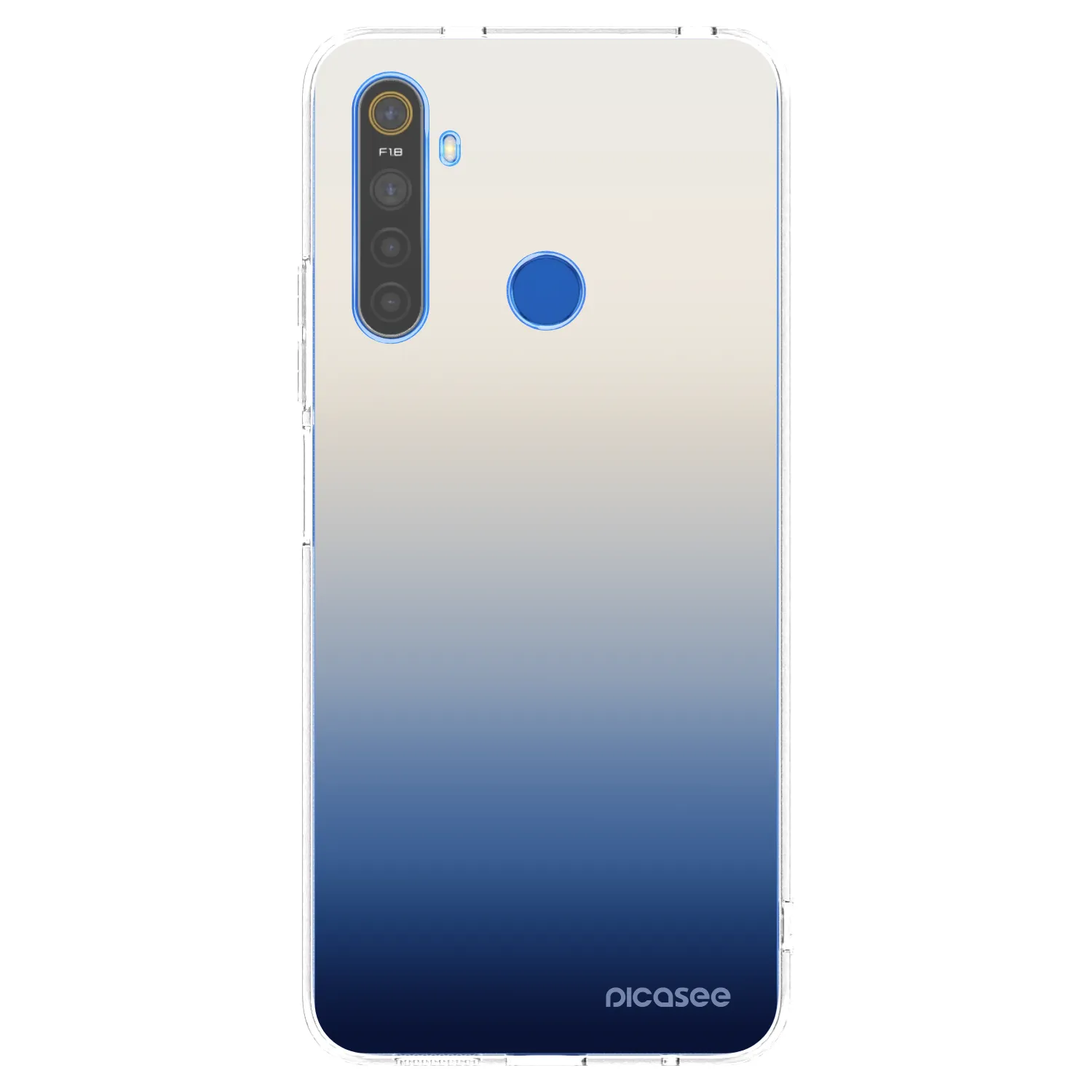 Picasee silikonski prozorni ovitek za Realme 5 - Gravity Fade