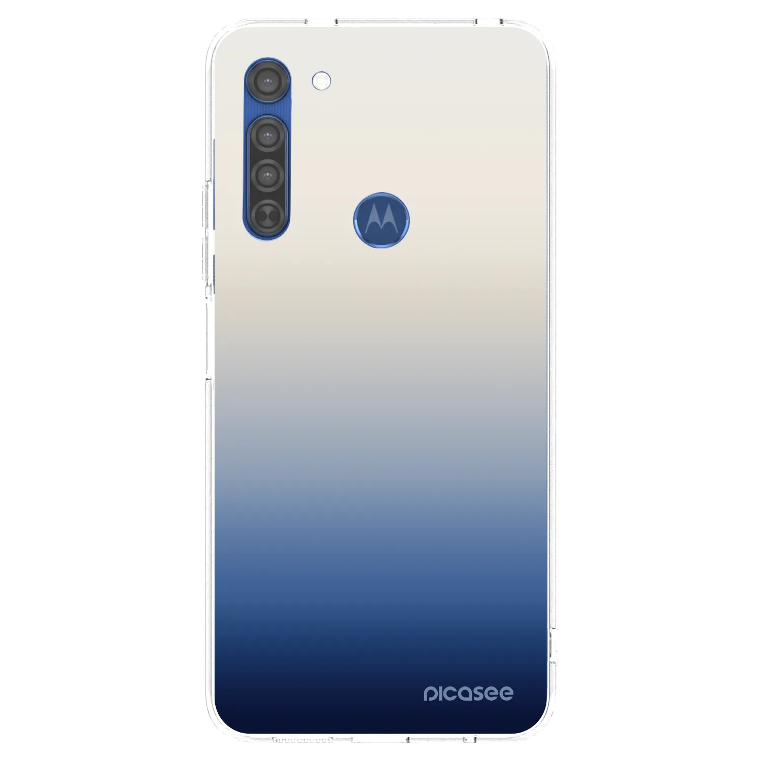Picasee silikonski prozorni ovitek za Motorola Moto G8 - Gravity Fade