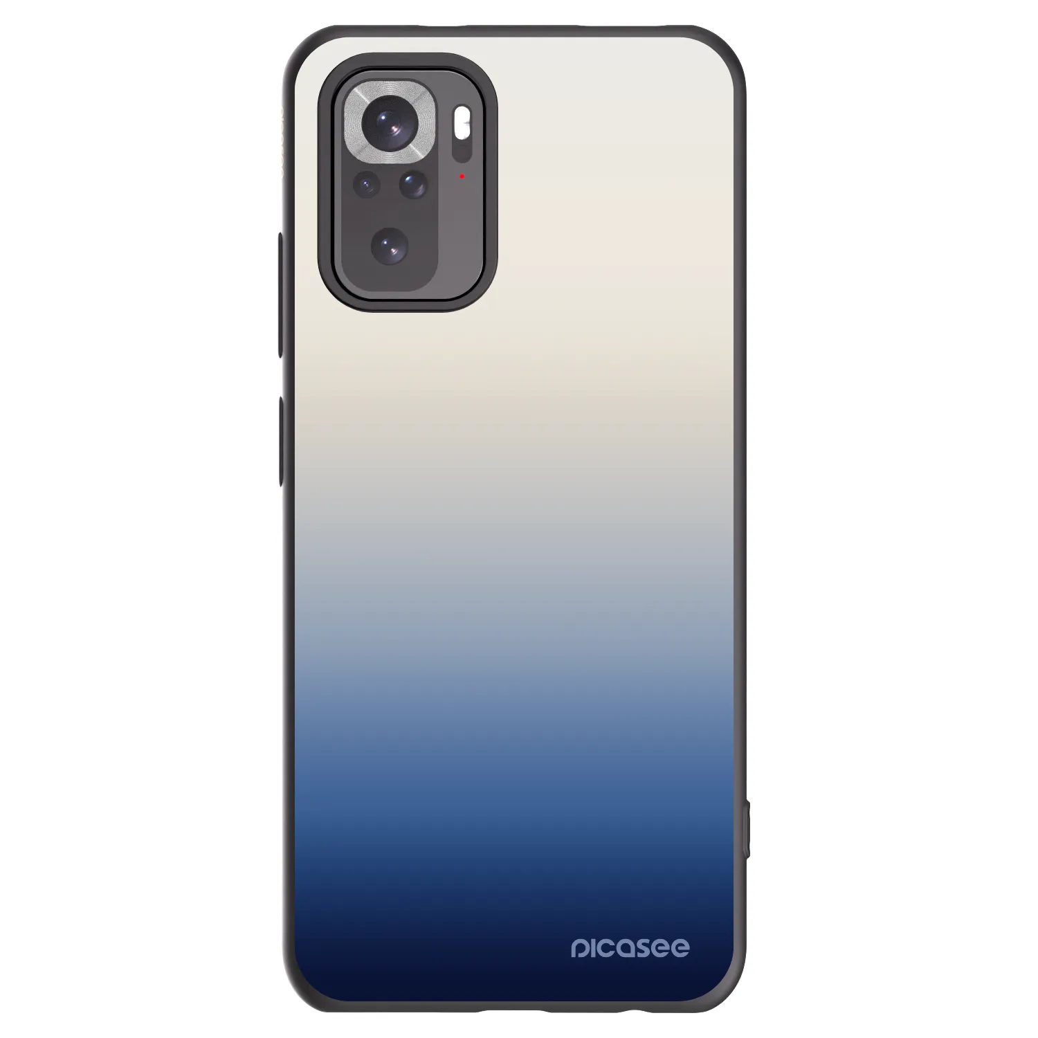 Picasee silikonski črni ovitek za Xiaomi Redmi Note 10 - Gravity Fade