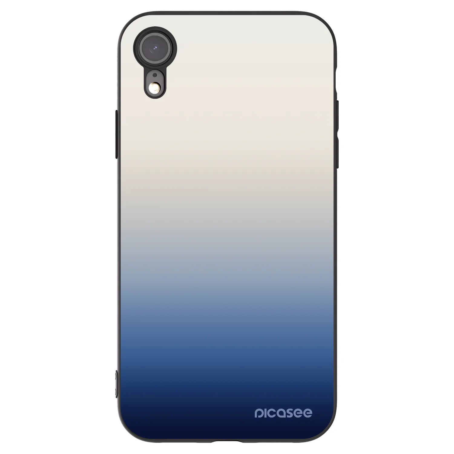 Picasee silikonski črni ovitek za Apple iPhone XR - Gravity Fade