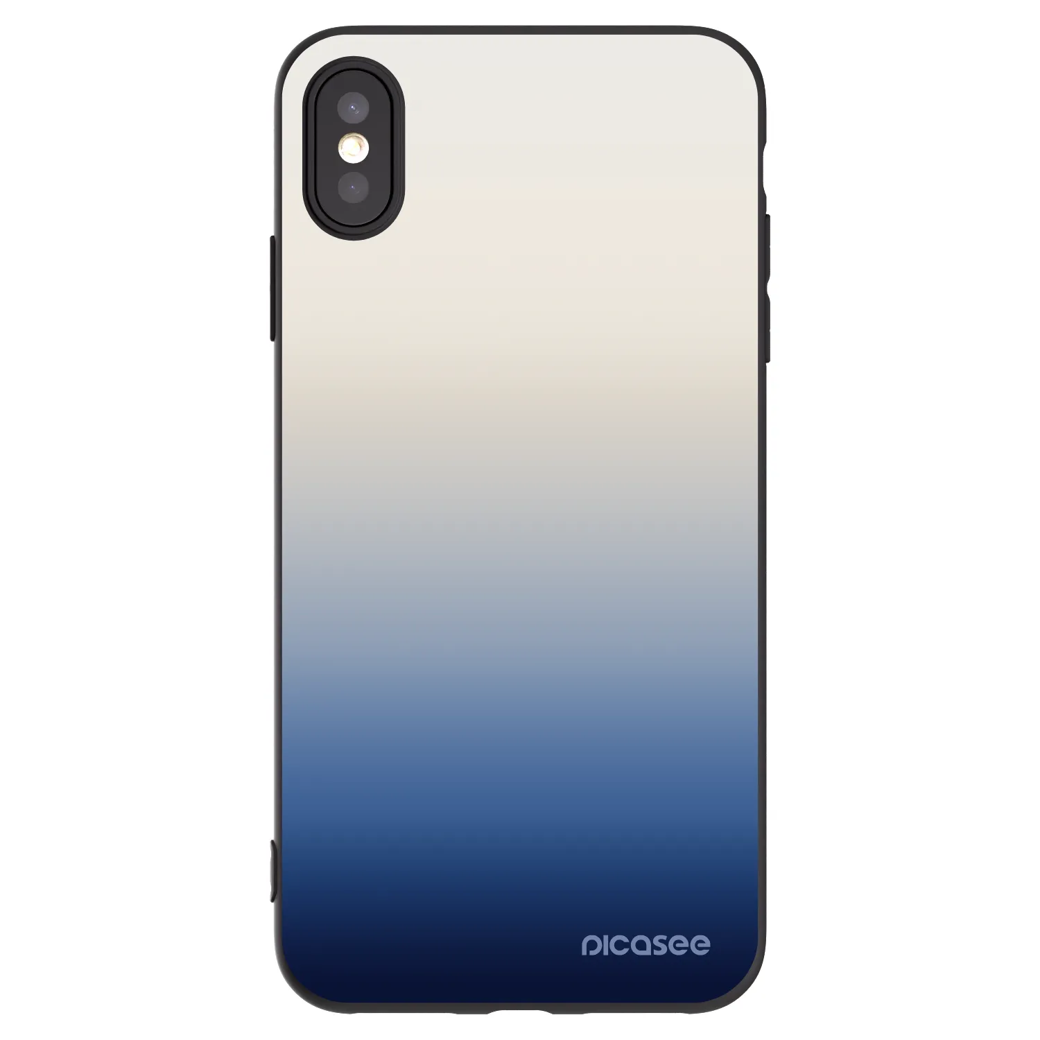 Picasee silikonski črni ovitek za Apple iPhone XS Max - Gravity Fade