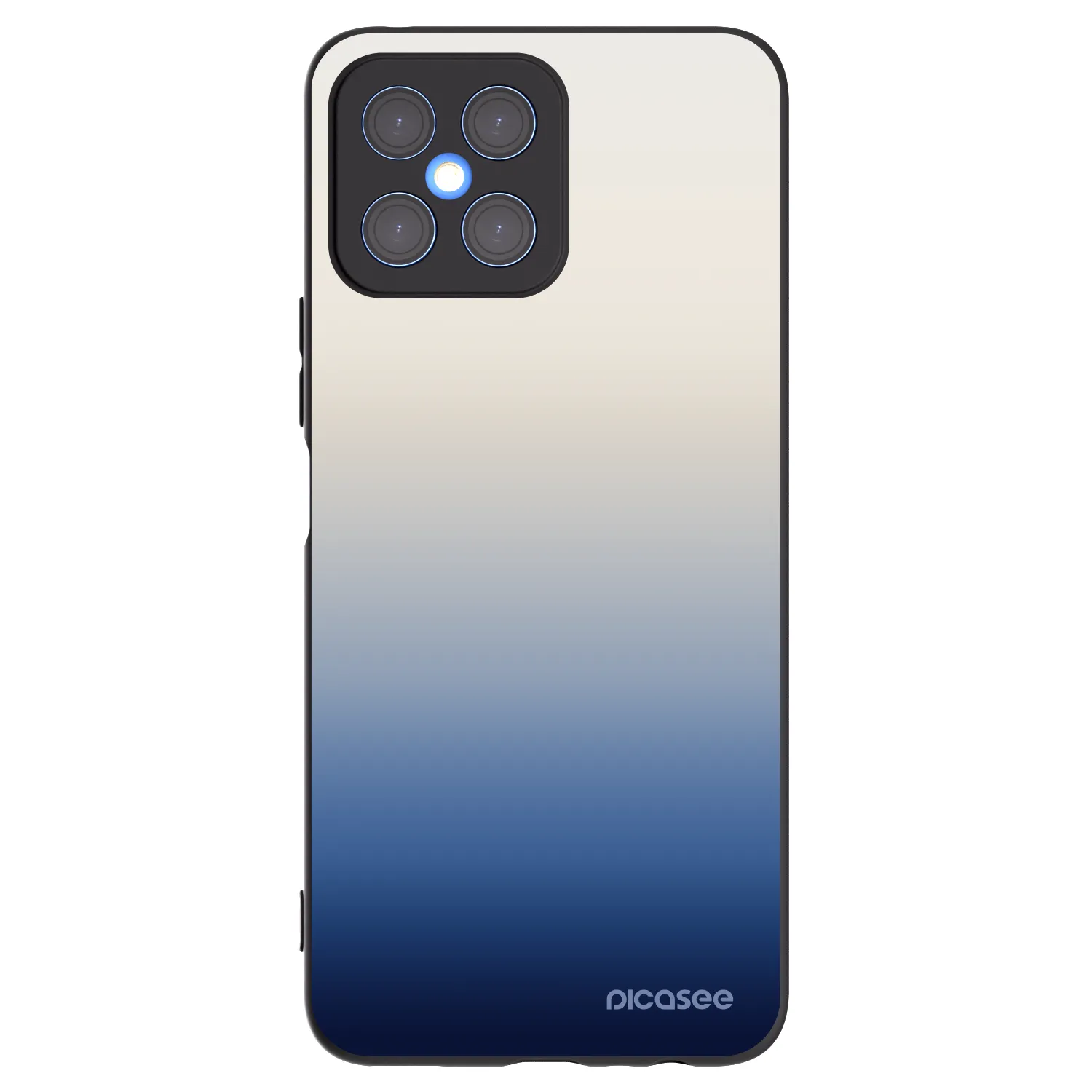 Picasee silikonski črni ovitek za Honor X8 4G - Gravity Fade