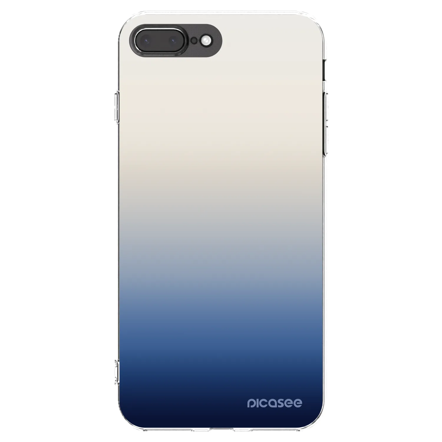 Picasee silikonski prozorni ovitek za Apple iPhone 8 Plus - Gravity Fade