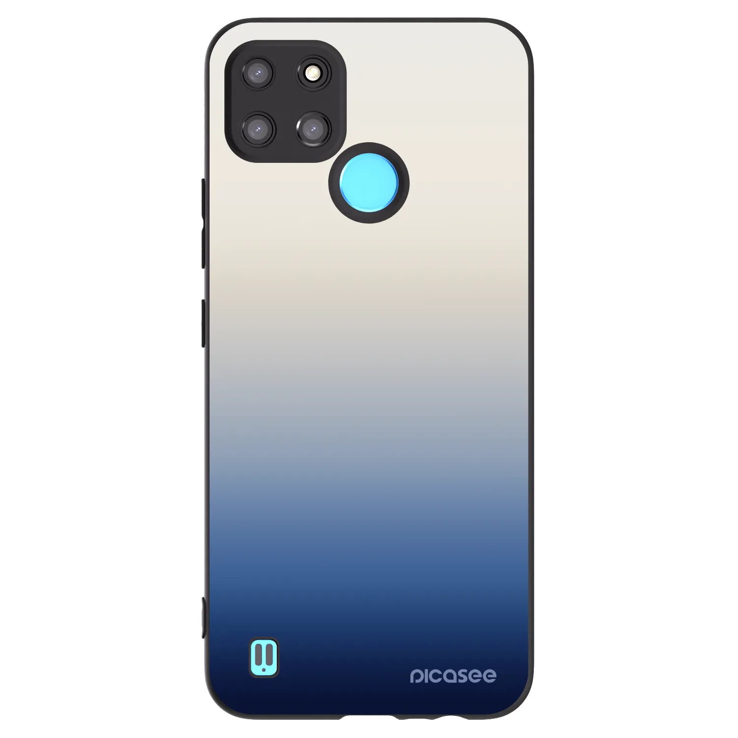 Picasee silikonski črni ovitek za Realme C21Y - Gravity Fade