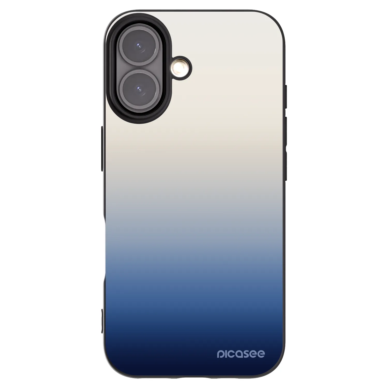 Picasee silikonski črni ovitek za Apple iPhone 16 - Gravity Fade