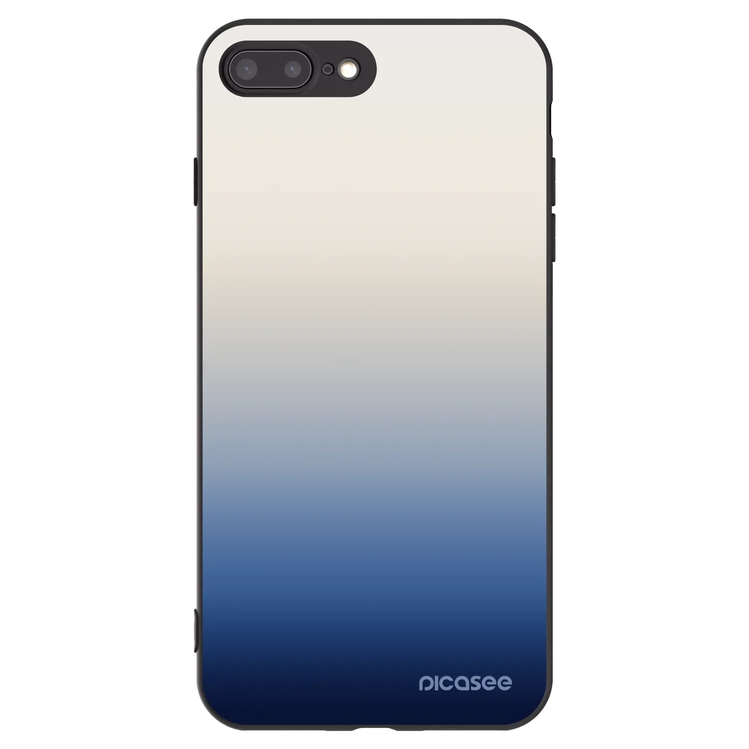 Picasee silikonski črni ovitek za Apple iPhone 7 Plus - Gravity Fade