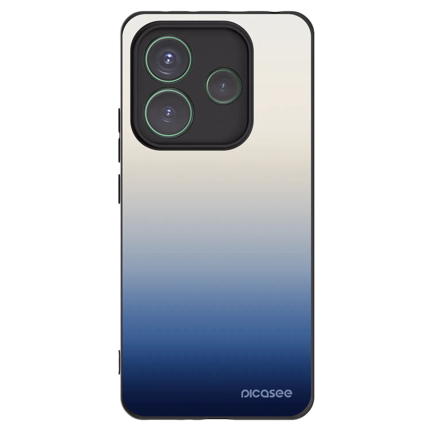 Picasee silikonski črni ovitek za Xiaomi Redmi Note 14 5G - Gravity Fade