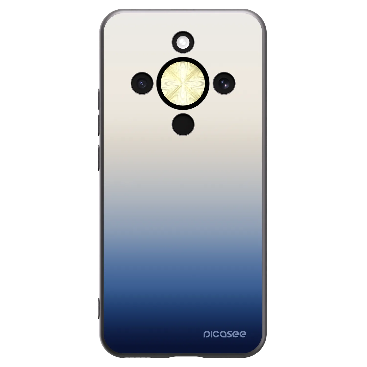Picasee silikonski črni ovitek za Honor Magic8 Lite 5G - Gravity Fade