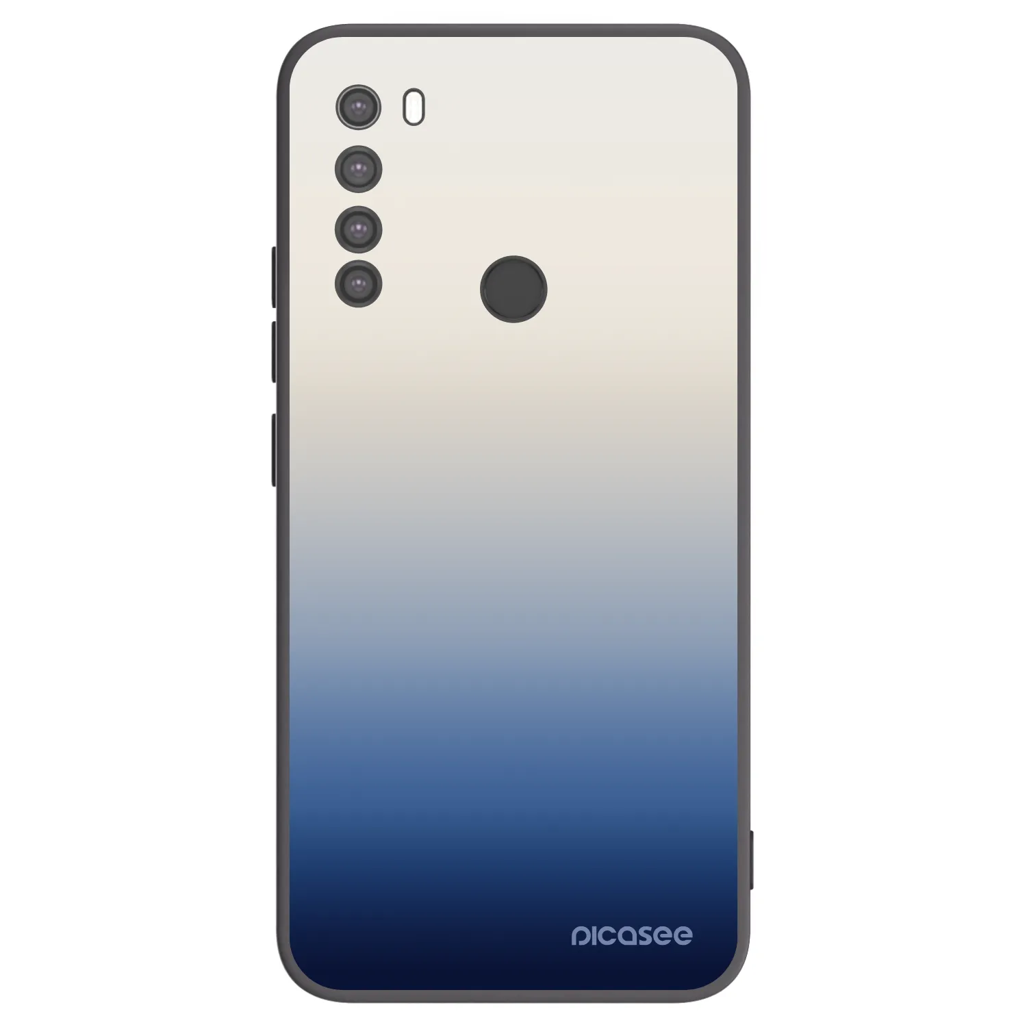 Picasee silikonski črni ovitek za Xiaomi Redmi Note 8 - Gravity Fade