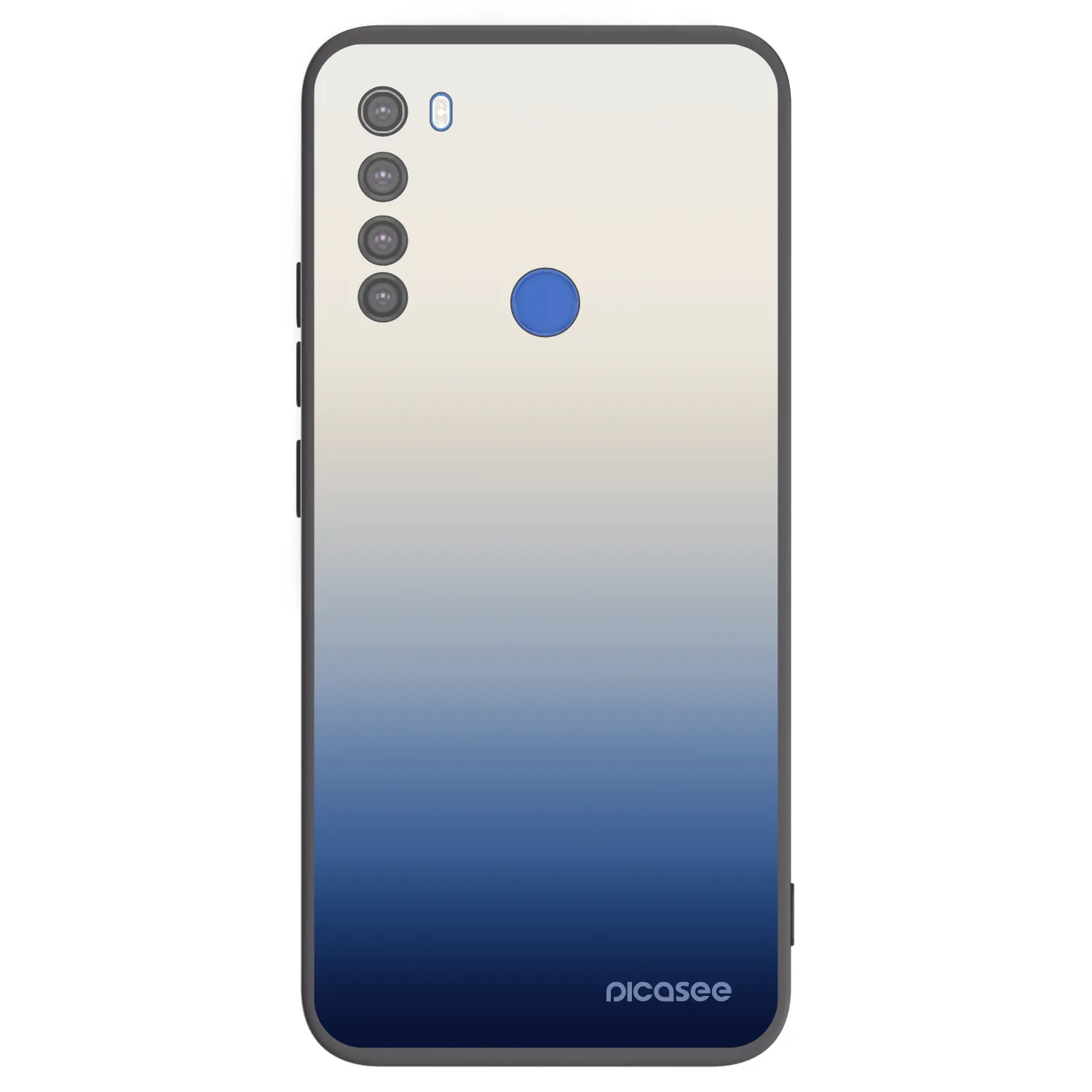 Picasee silikonski črni ovitek za Xiaomi Redmi Note 8T - Gravity Fade
