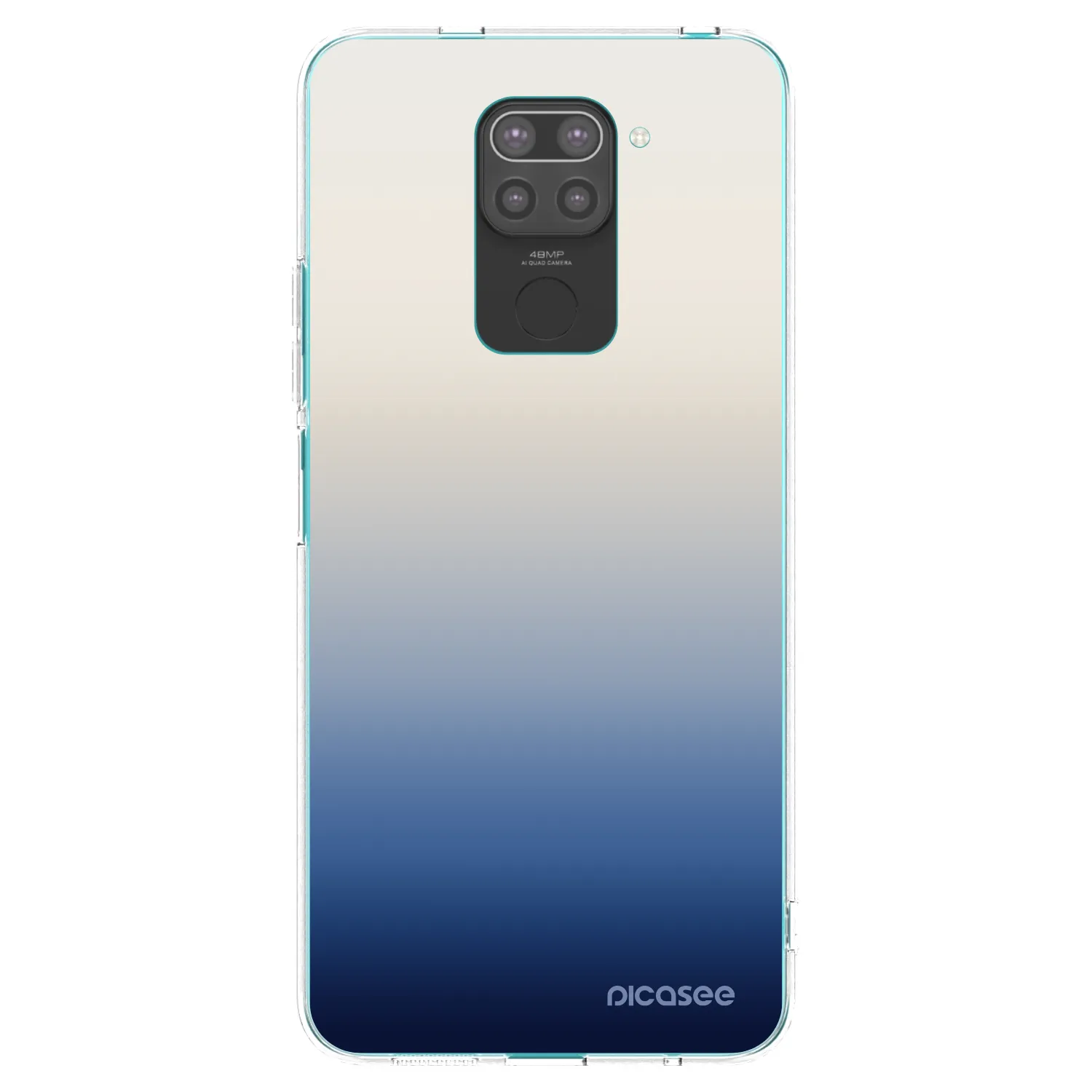 Picasee silikonski črni ovitek za Xiaomi Redmi Note 9 - Gravity Fade