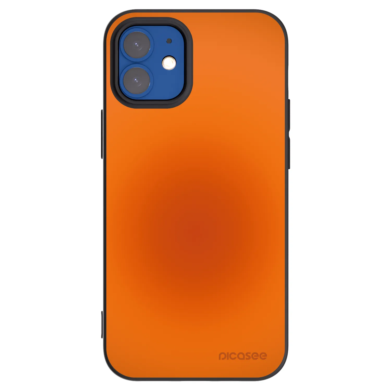Picasee silikonski črni ovitek za Apple iPhone 12 mini - Heat Core