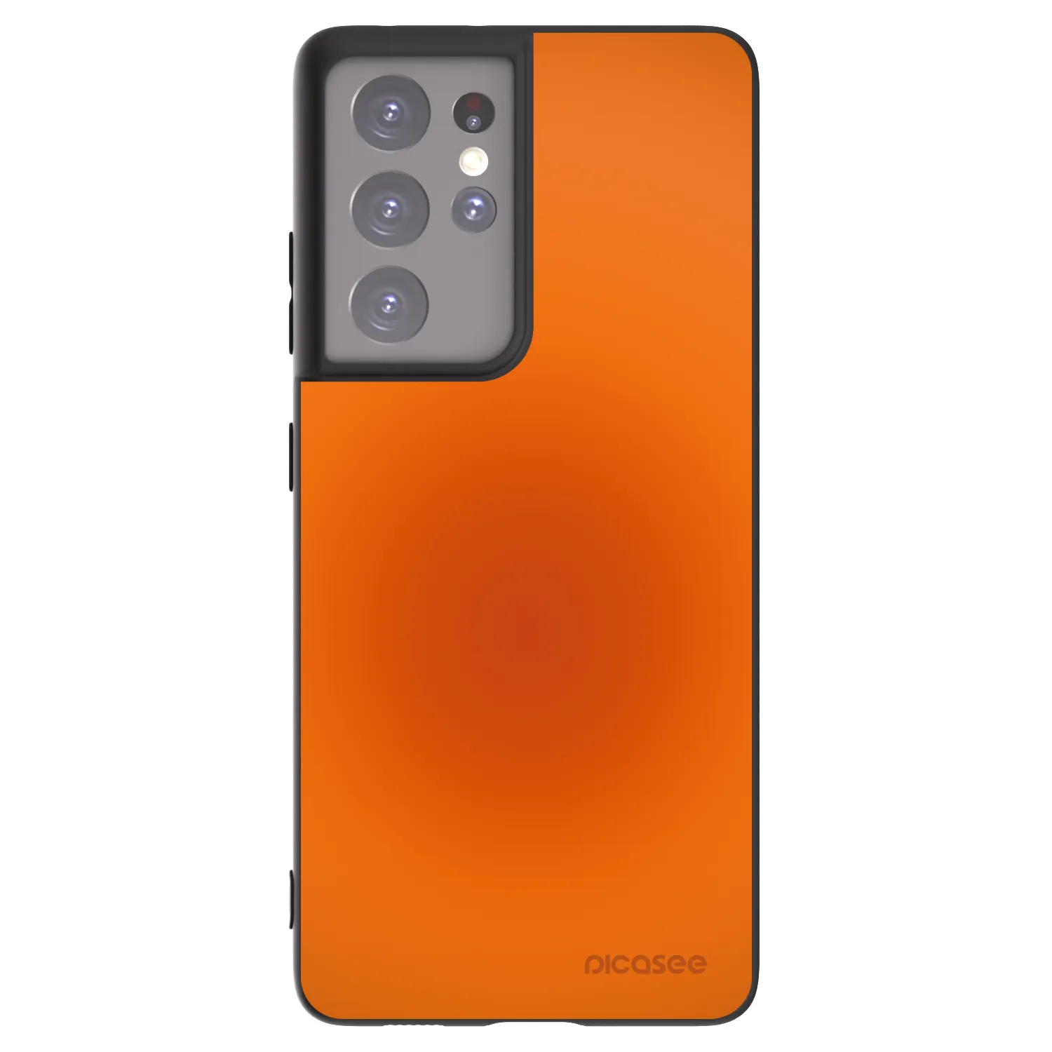 Picasee silikonski črni ovitek za Samsung Galaxy S21 Ultra 5G G998B - Heat Core