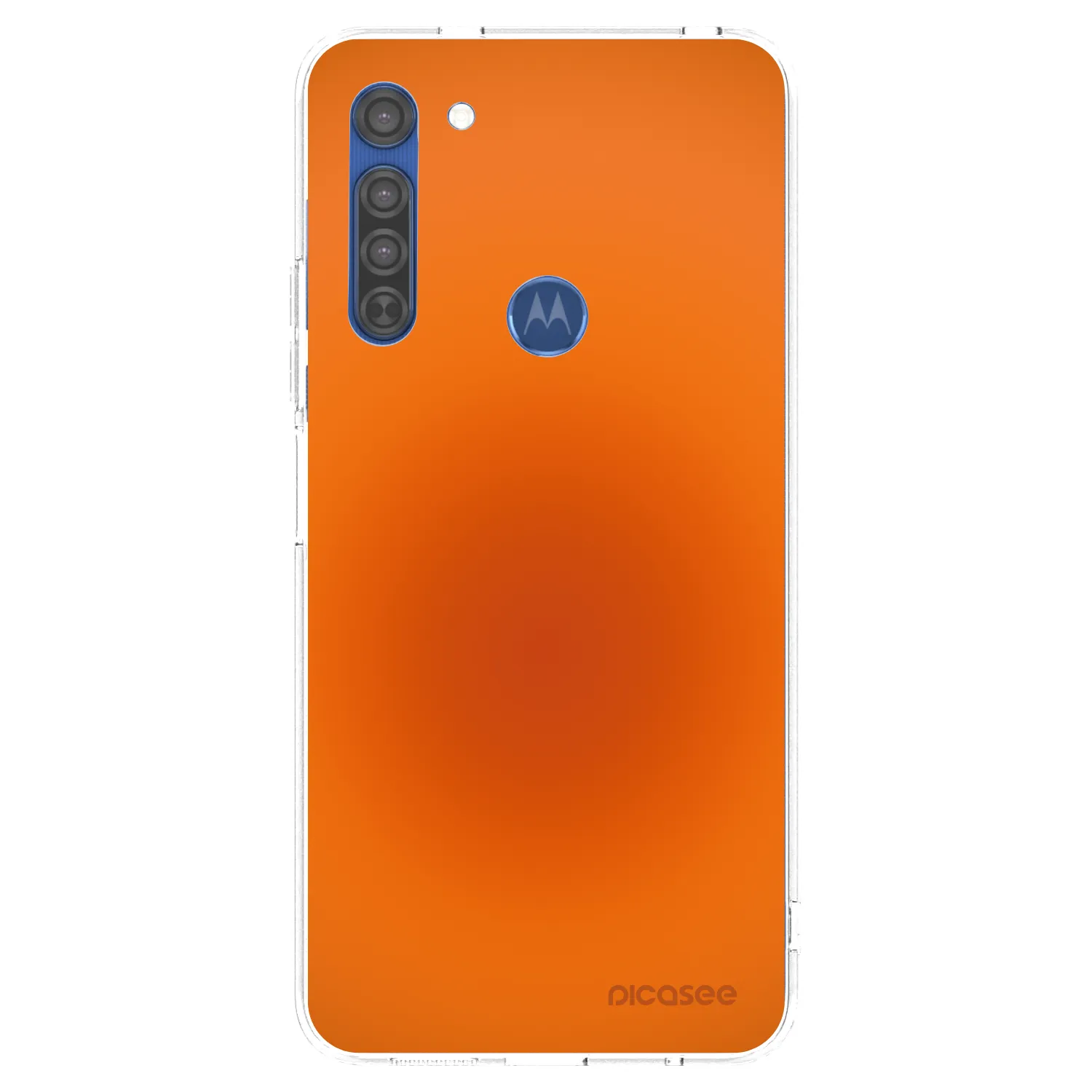 Picasee silikonski prozorni ovitek za Motorola Moto G8 - Heat Core