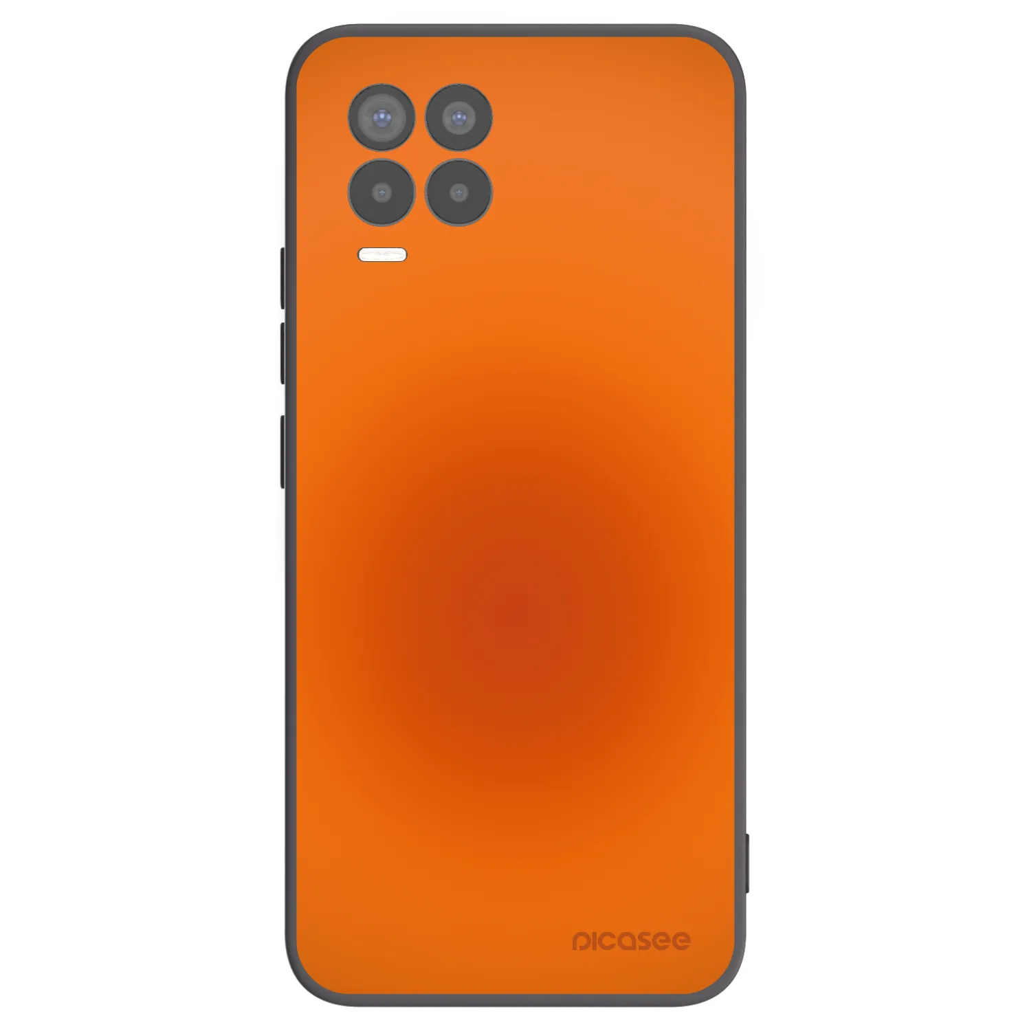 Picasee silikonski črni ovitek za Realme 8 4G - Heat Core
