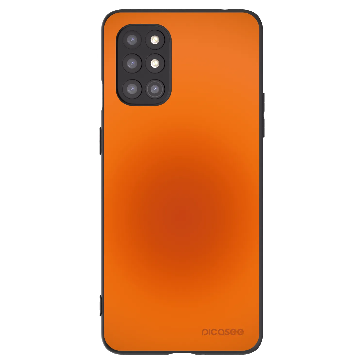 Picasee silikonski črni ovitek za OnePlus 8T - Heat Core