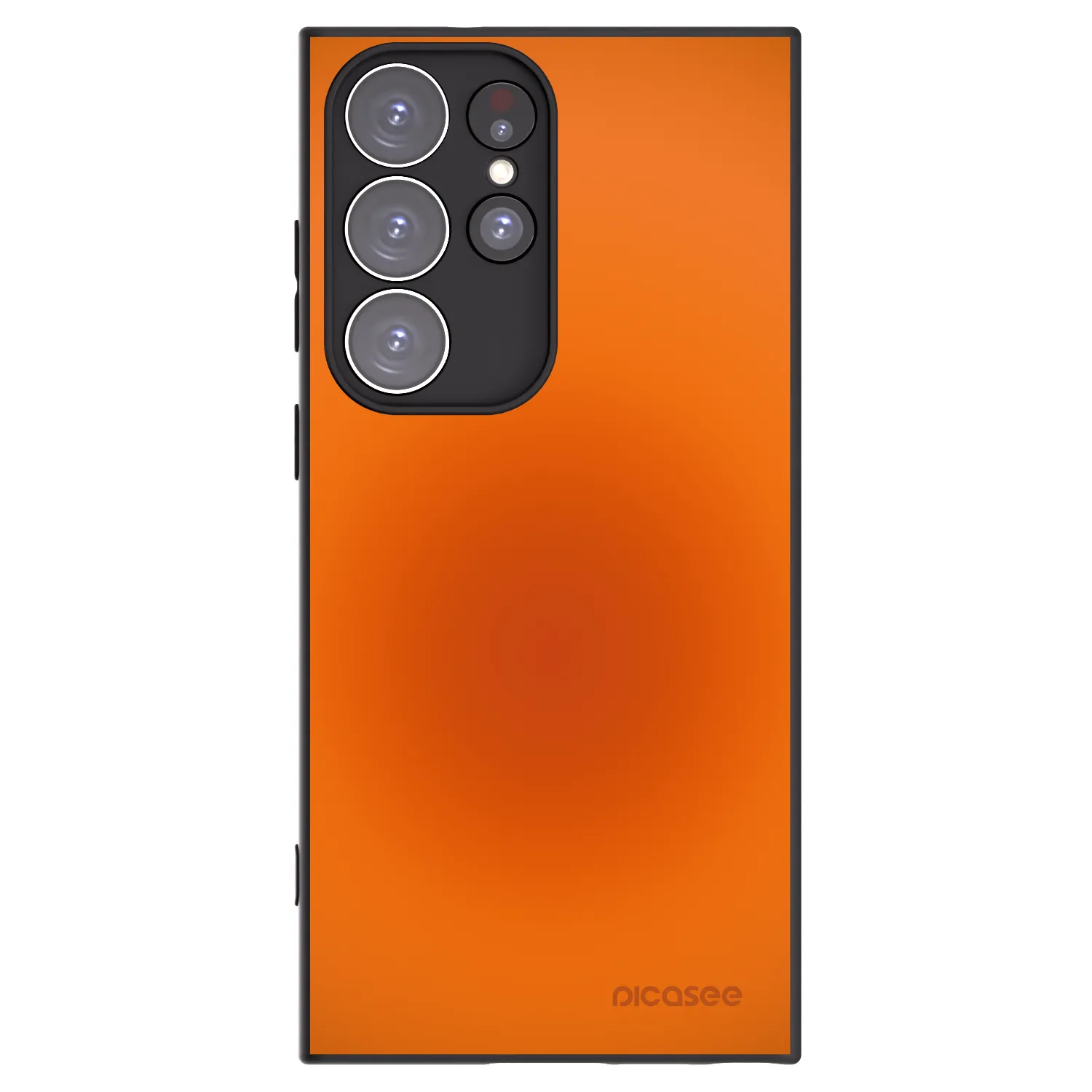 Picasee silikonski črni ovitek za Samsung Galaxy S23 Ultra 5G - Heat Core