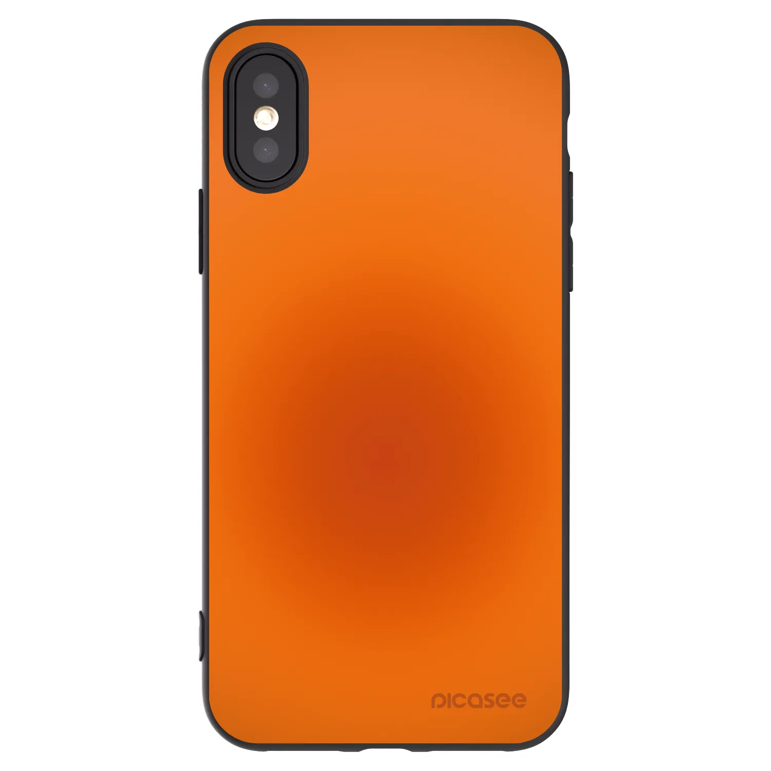 Picasee silikonski črni ovitek za Apple iPhone X/XS - Heat Core